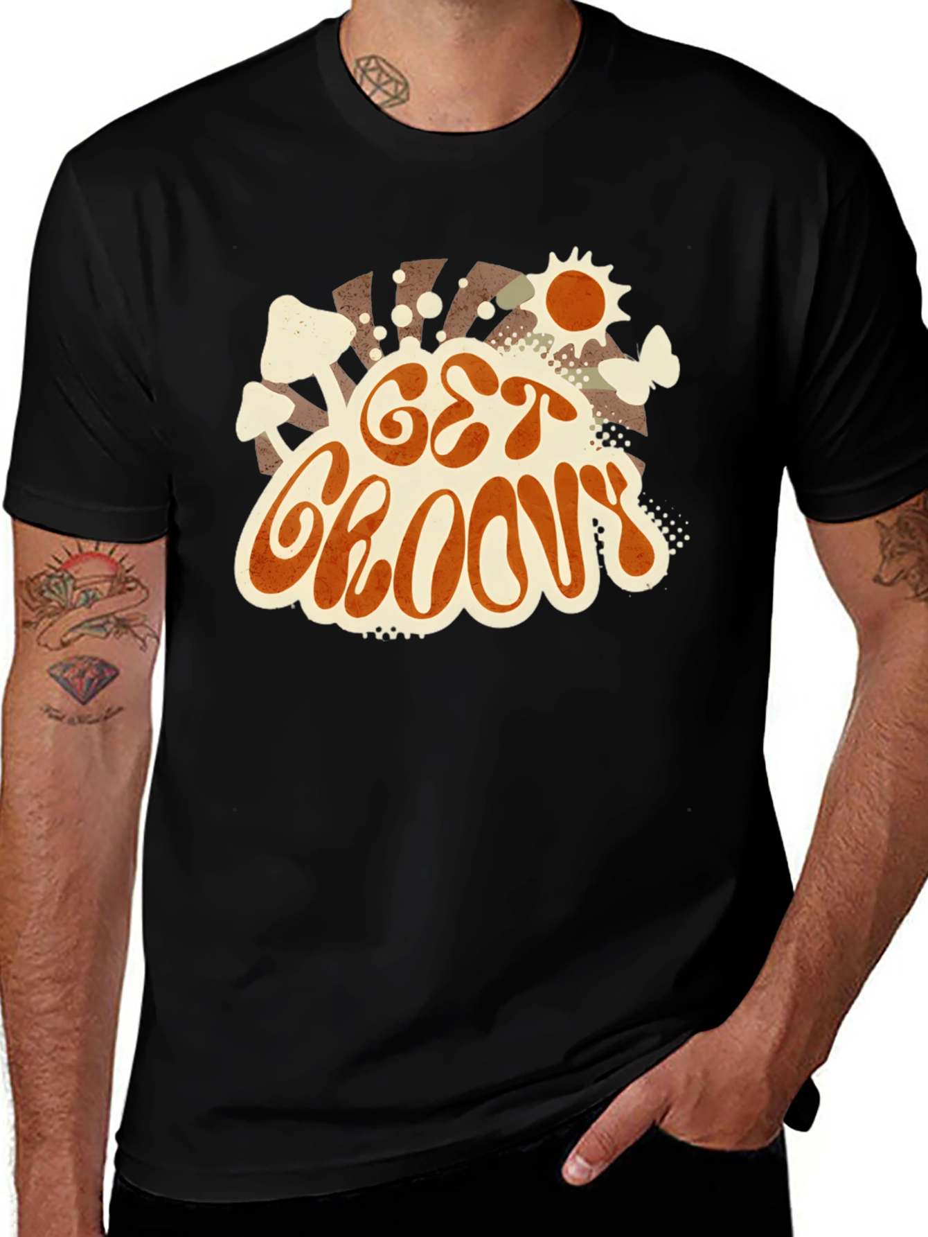 Variant 25 of Get Groovy Graphic Tee - Retro Style Comfort