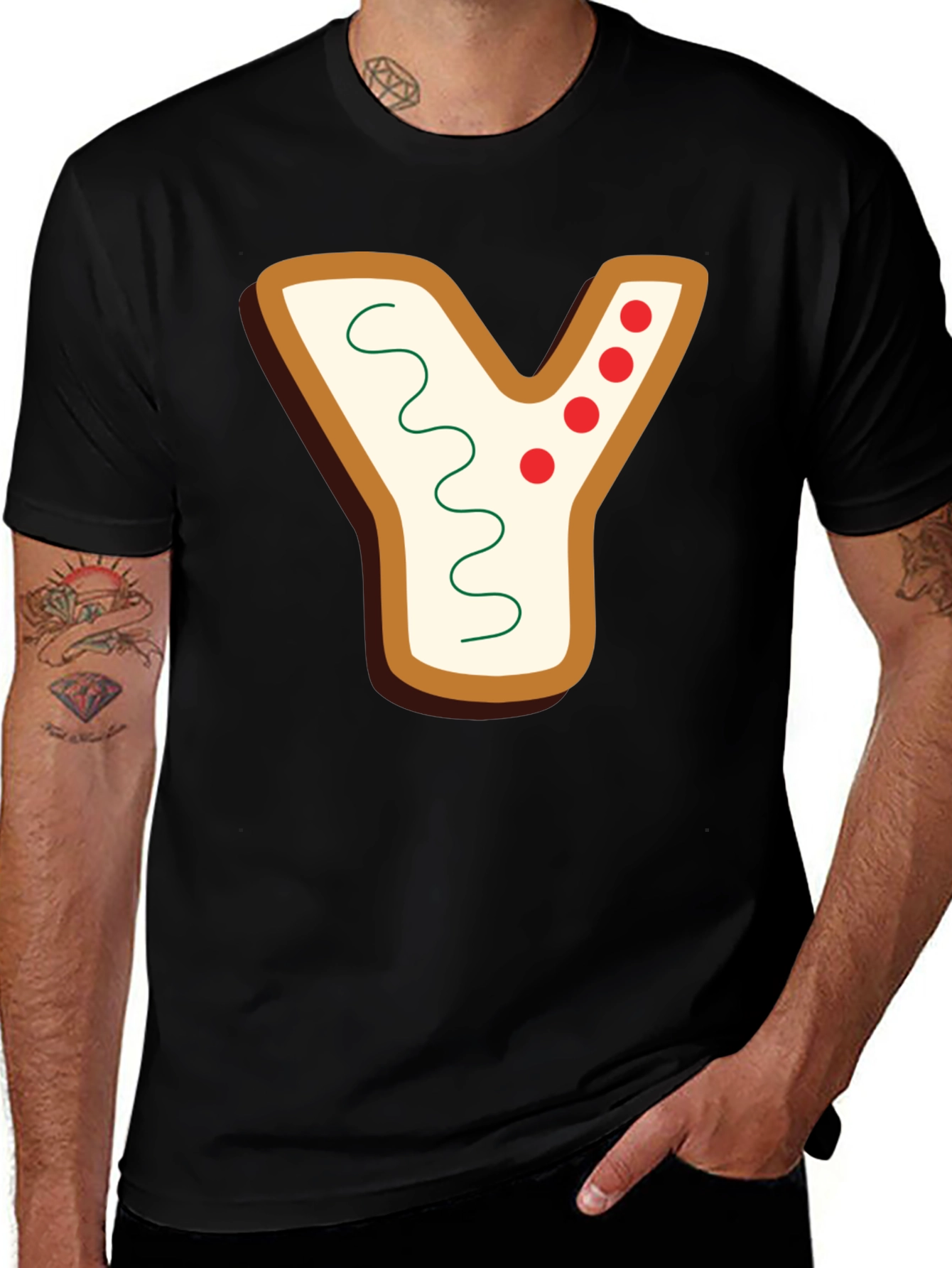 Variant 25 of Gingerbread Letter Y Shirt