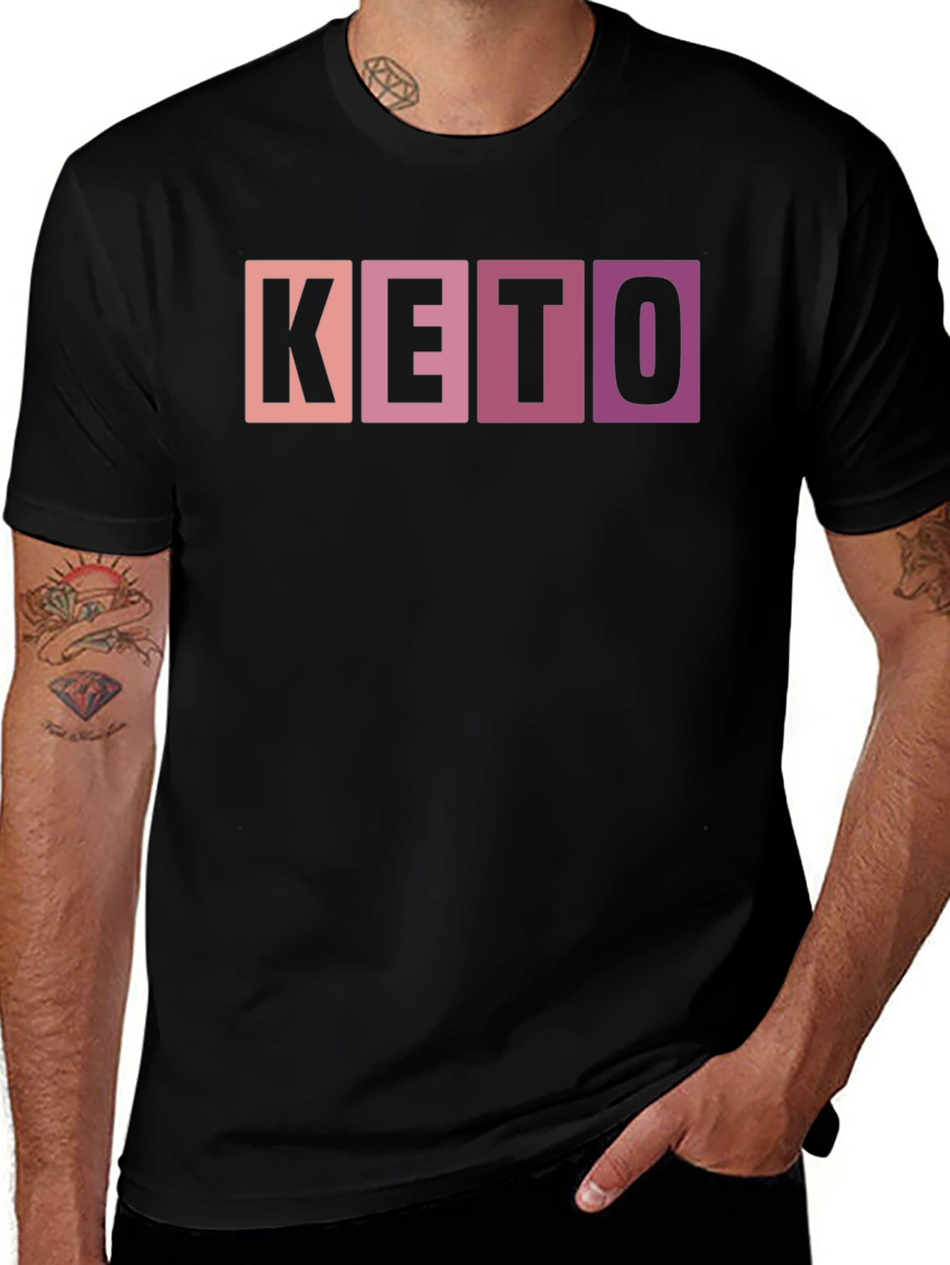 Keto Lifestyle T-Shirt - Black Graphic Tee