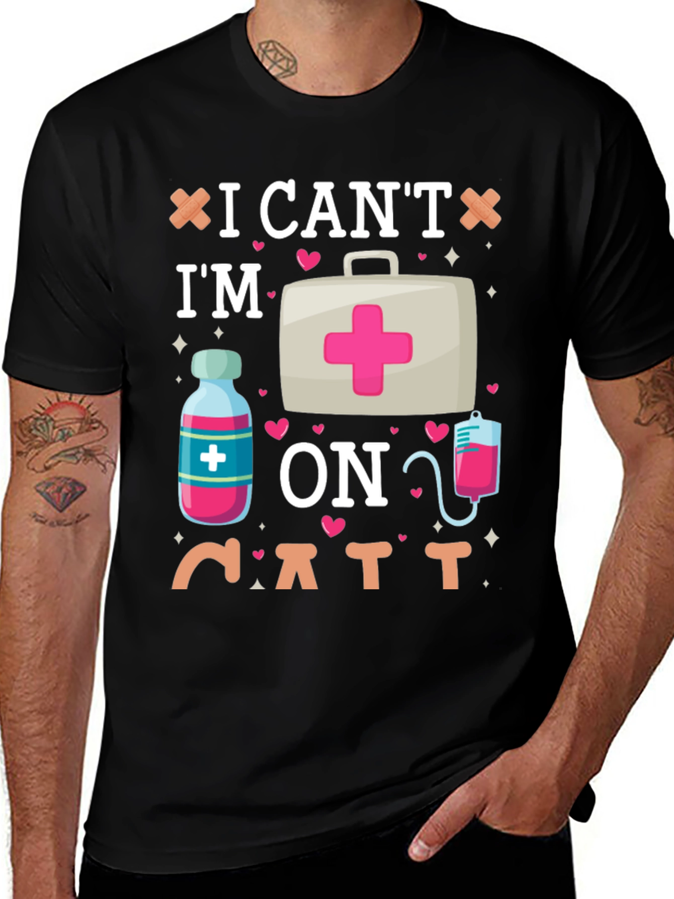 I Can't I'm On ATT Funny Medical T-Shirt