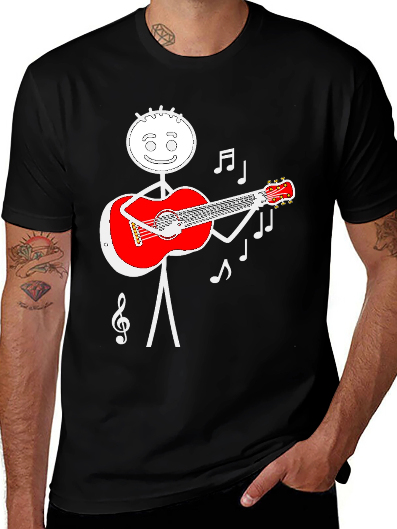 Variant 24 of Musical Stick Figure T-Shirt