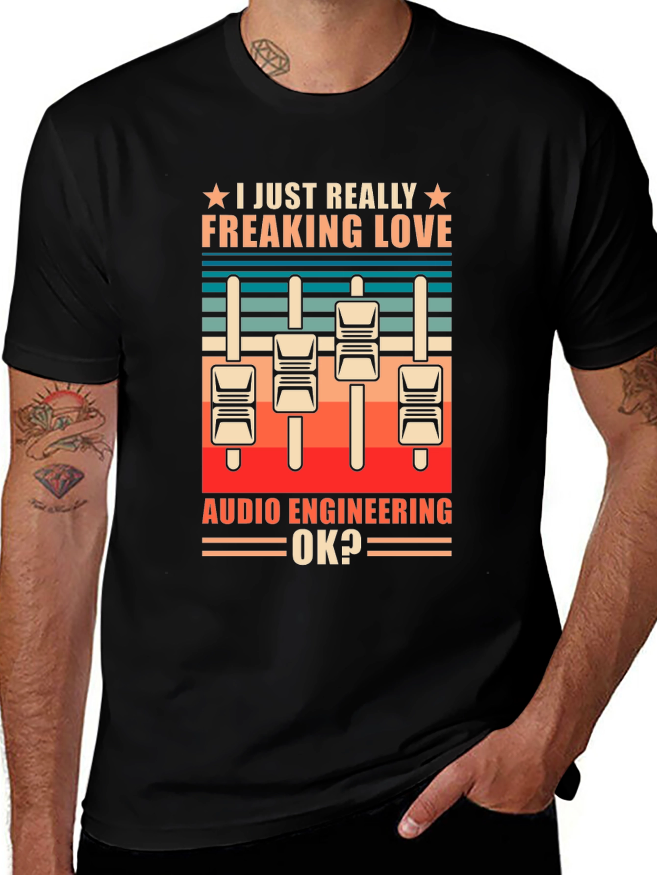 Variant 29 of Audio Engineering T-Shirt - Funny Gift for Music Producers