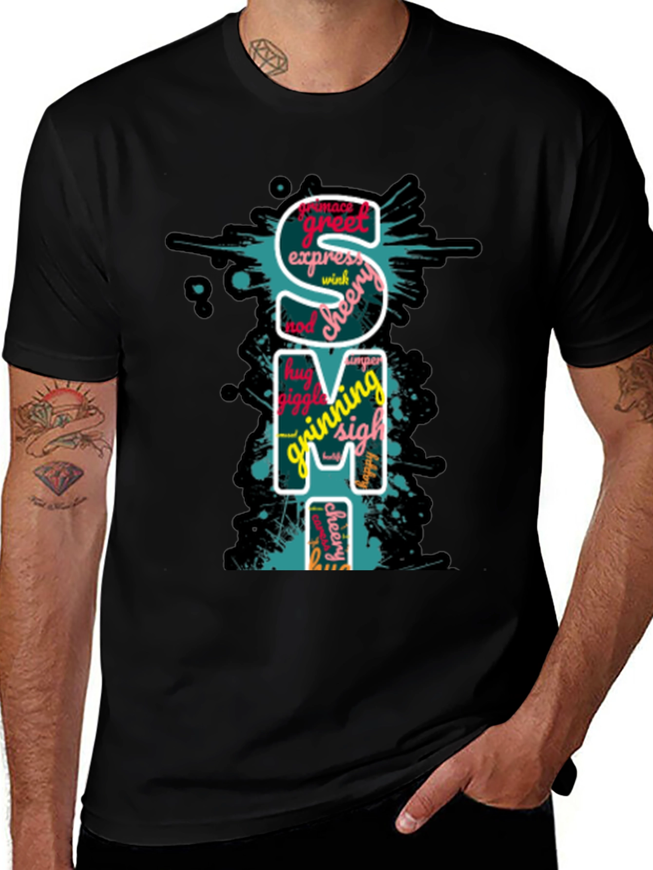 Variant 18 of SMI Word Art Graphic T-Shirt - Express Yourself!