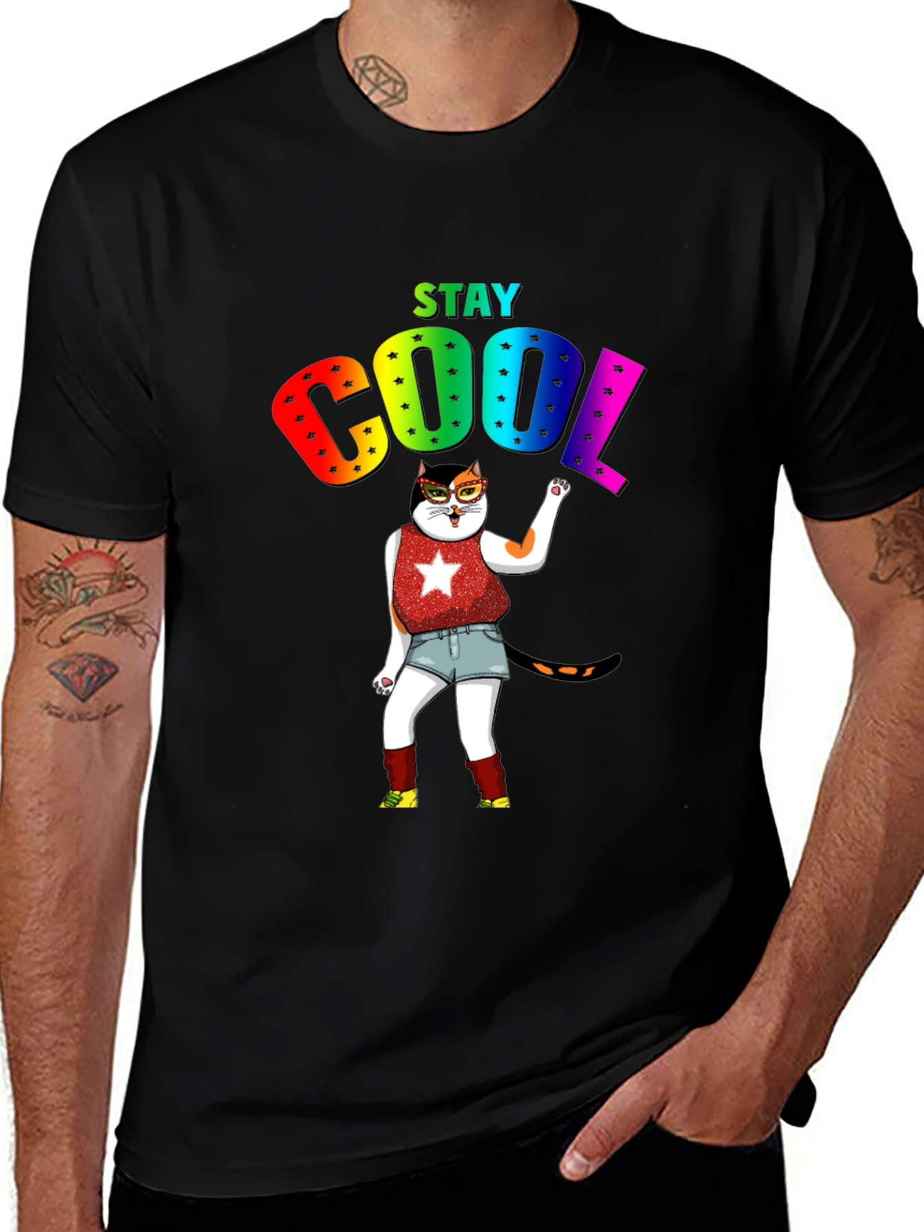 Variant 26 of Stay Cool Cat T-Shirt