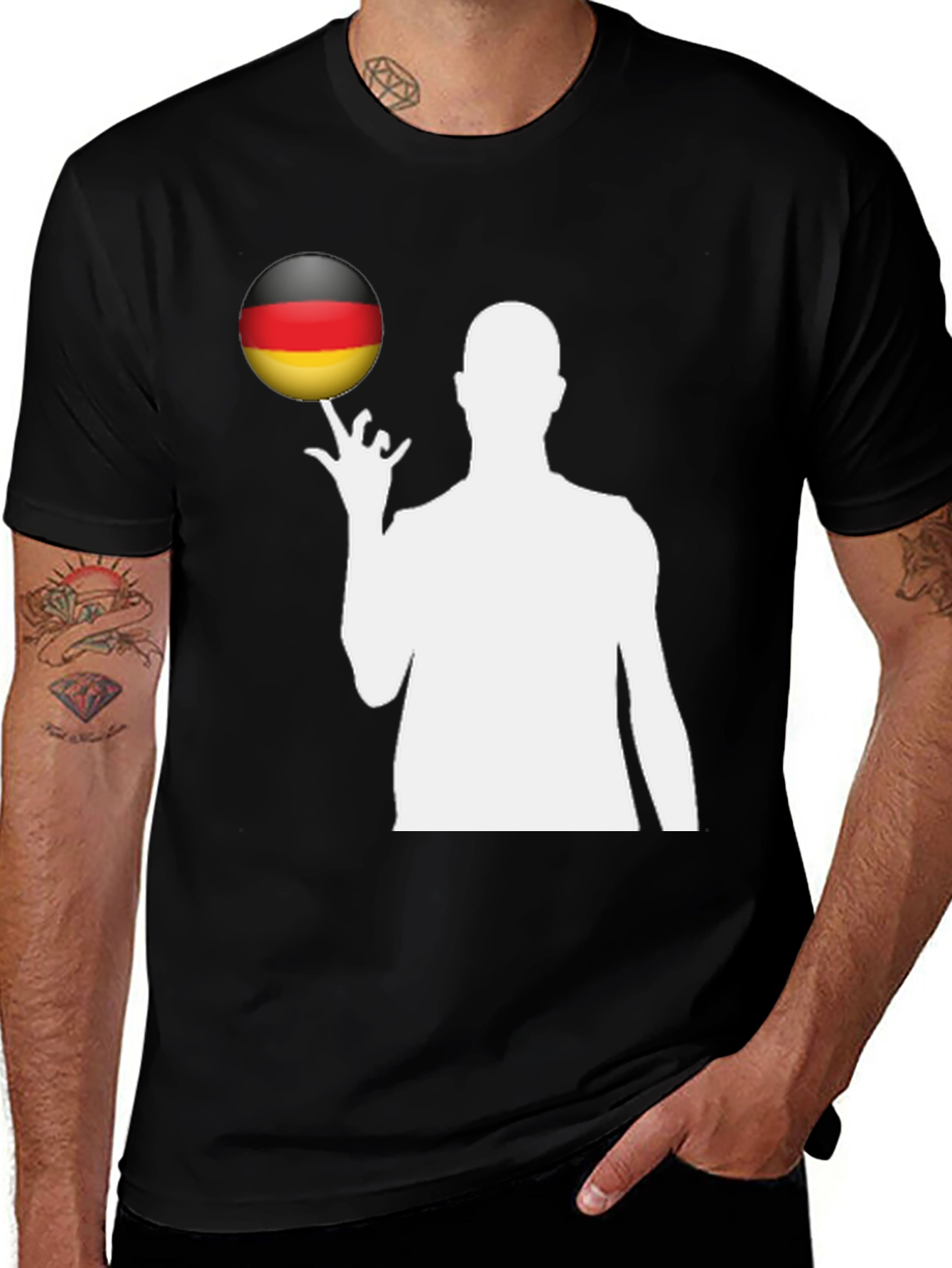 Variant 13 of Germany Flag Basketball T-Shirt