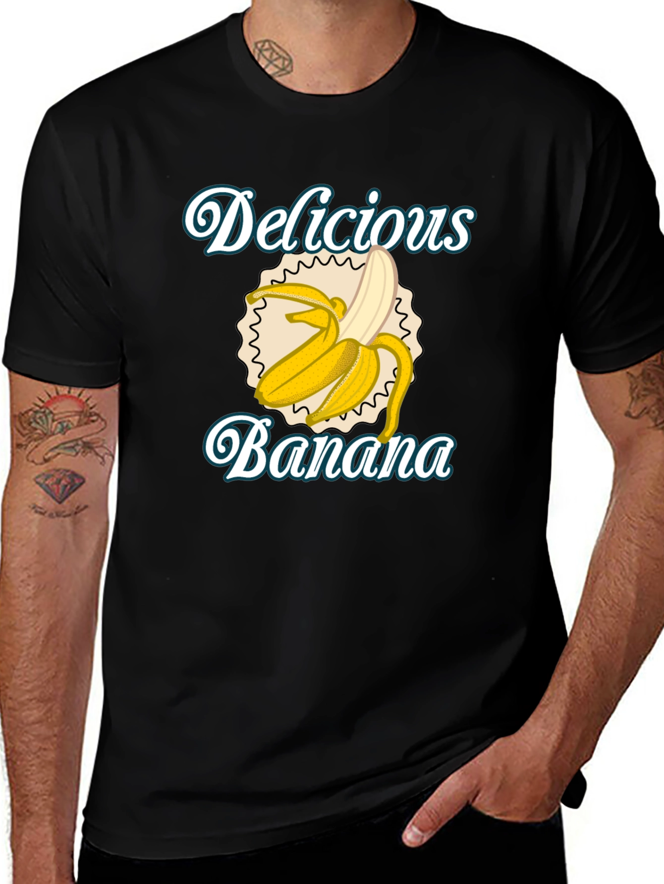 Variant 20 of Delicious Banana Graphic Tee - Funny Fruit T-Shirt
