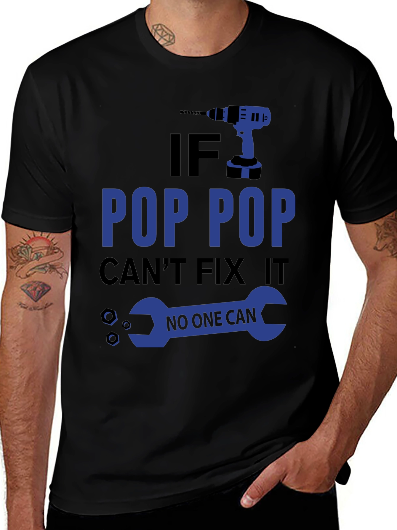 Pop Pop Can Fix It T-Shirt - Gift for Grandpa