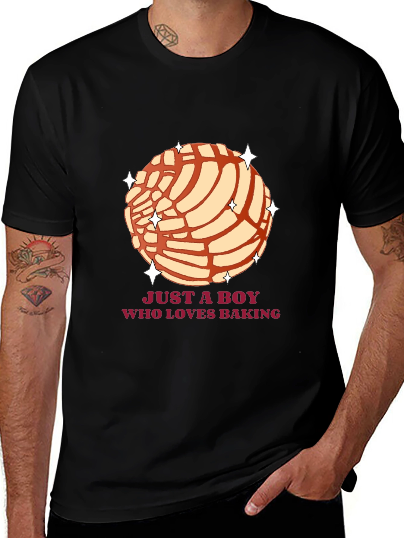 Variant 28 of Just a Boy Who Loves Baking Concha T-Shirt
