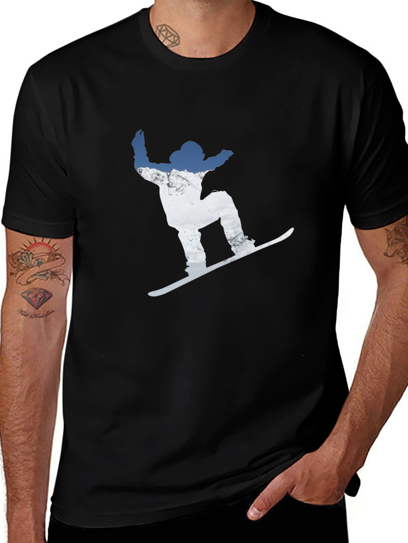 Variant 8 of Snowboarder Graphic Tee - Ride the Slopes in Style