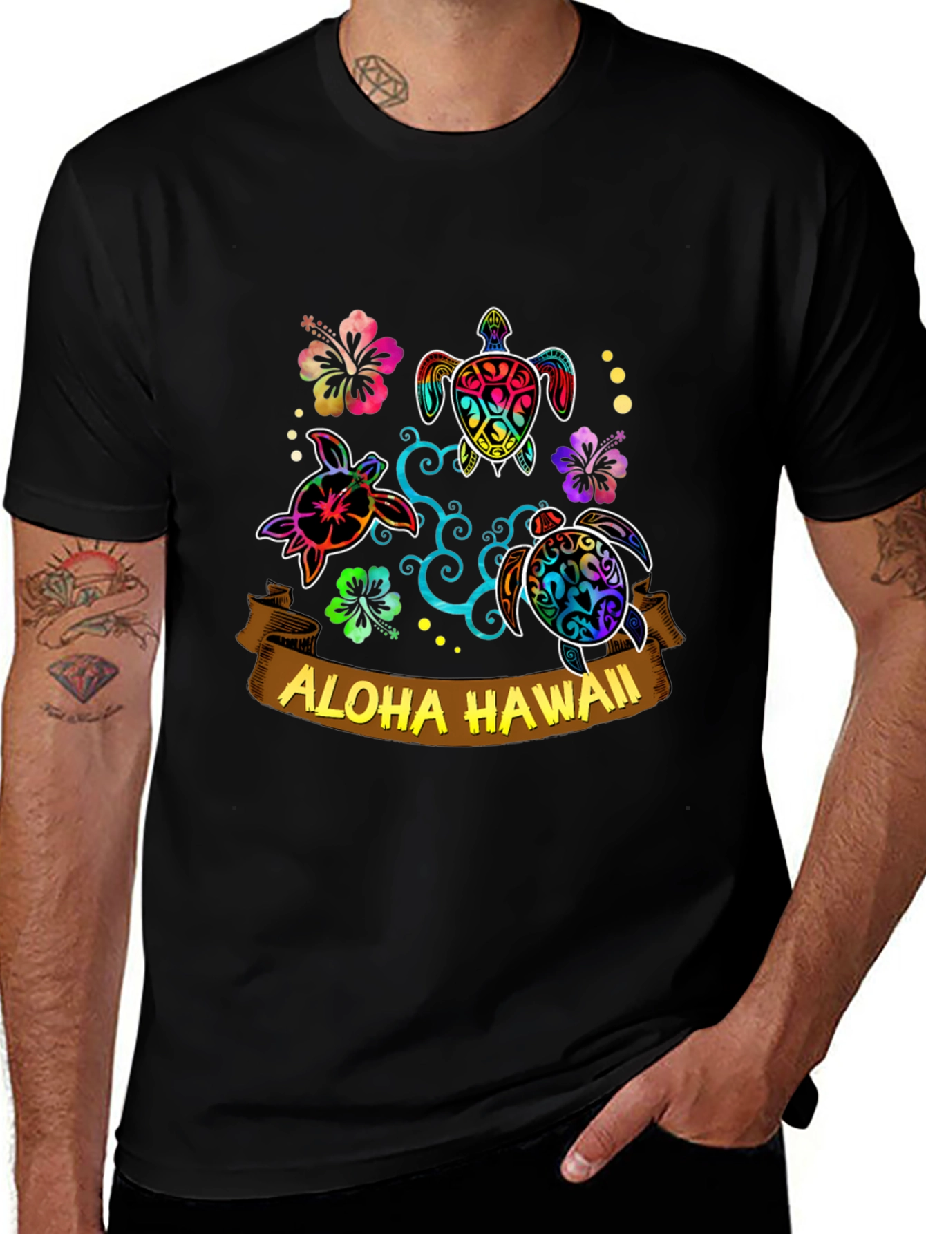 Variant 30 of Aloha Hawaii Turtle T-Shirt