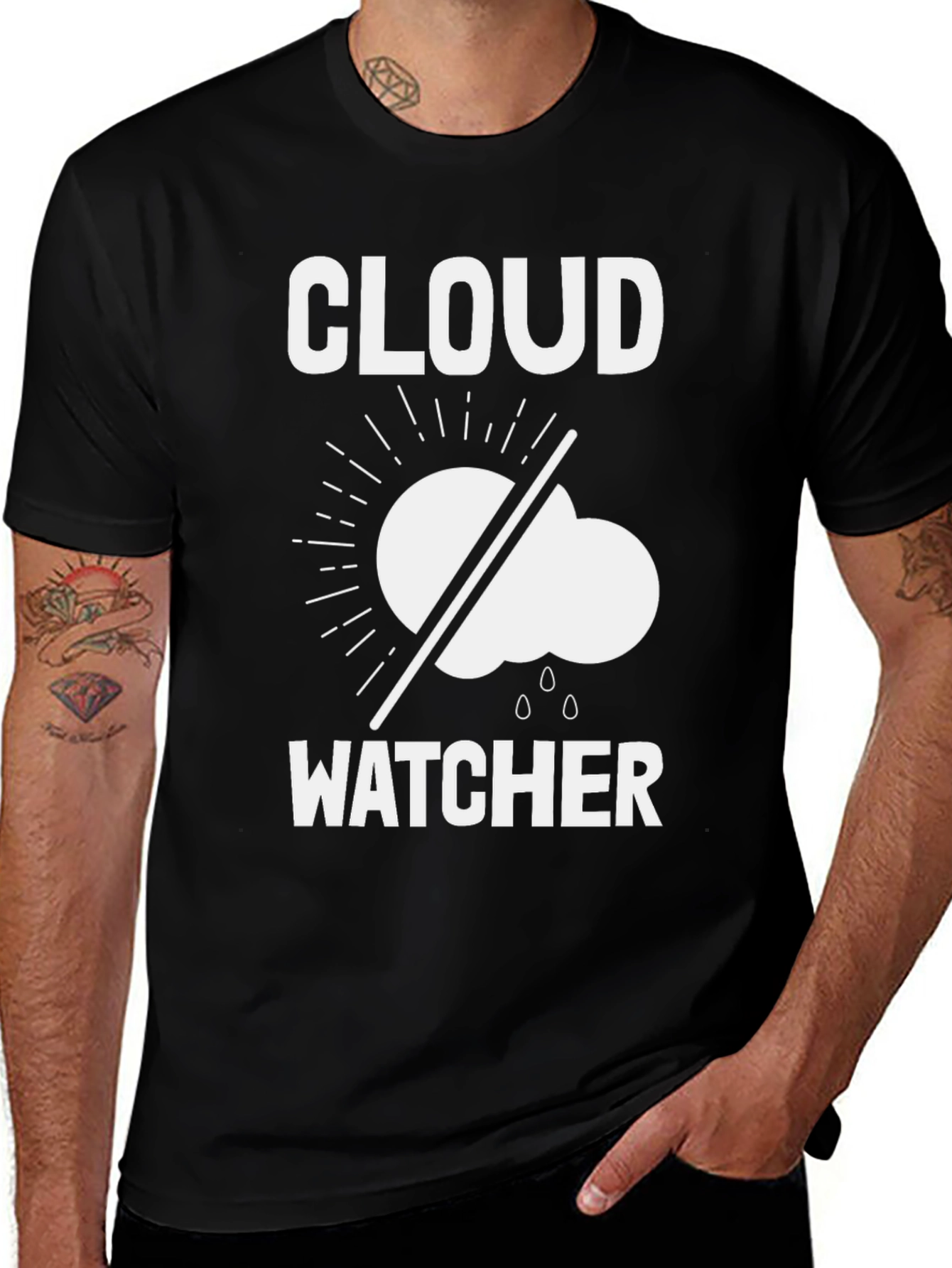 Variant 16 of Cloud Watcher Graphic T-Shirt