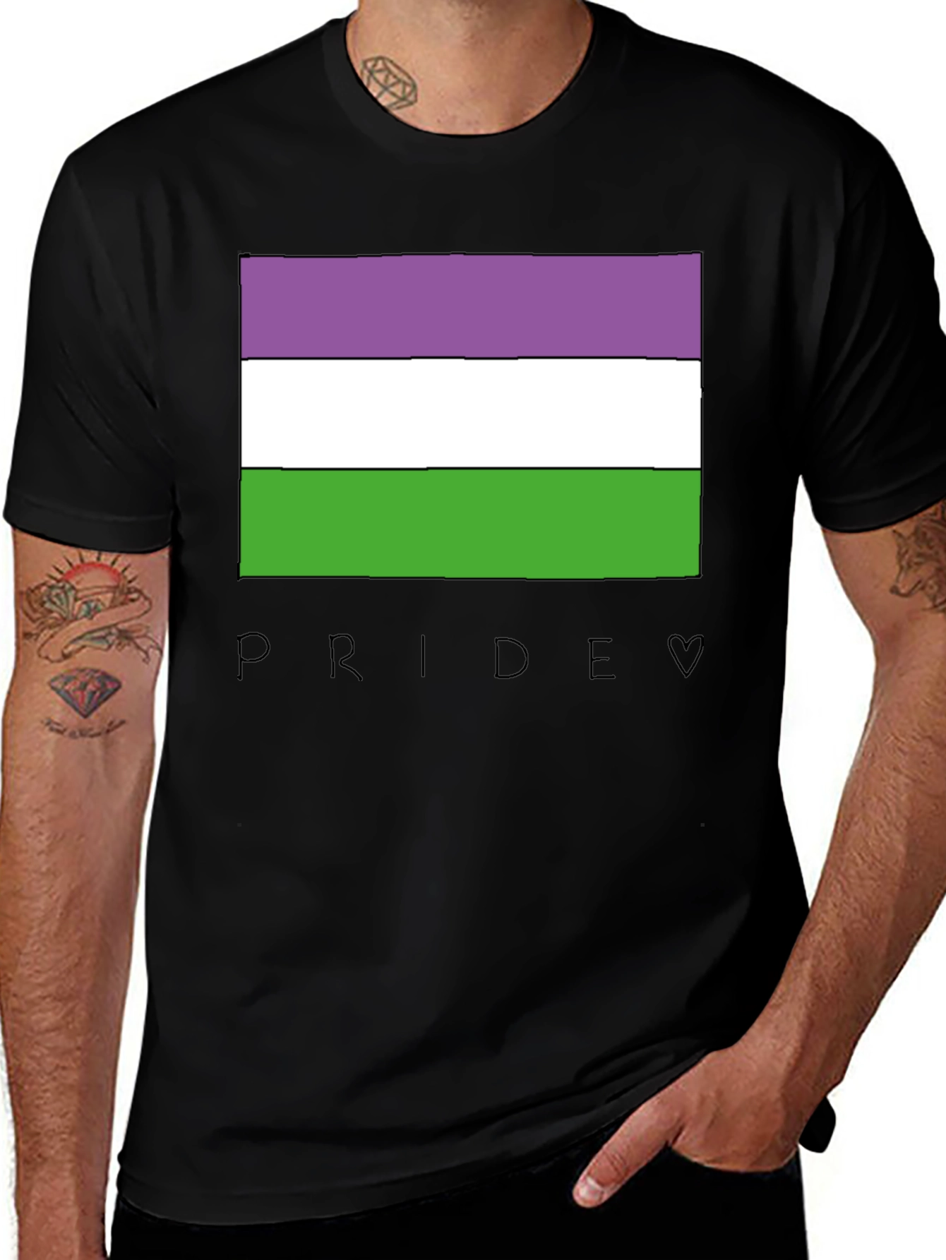 Genderqueer Pride Flag T-Shirt LGBTQ+ Pride