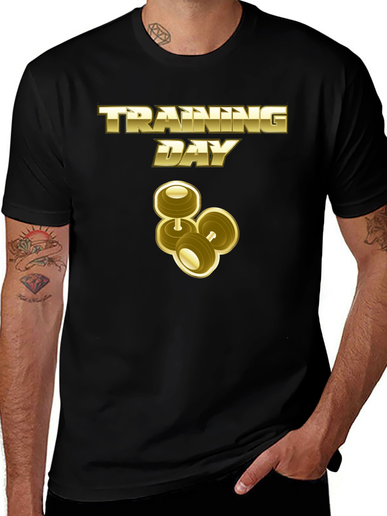 Variant 14 of Training Day Graphic Tee - Workout Apparel