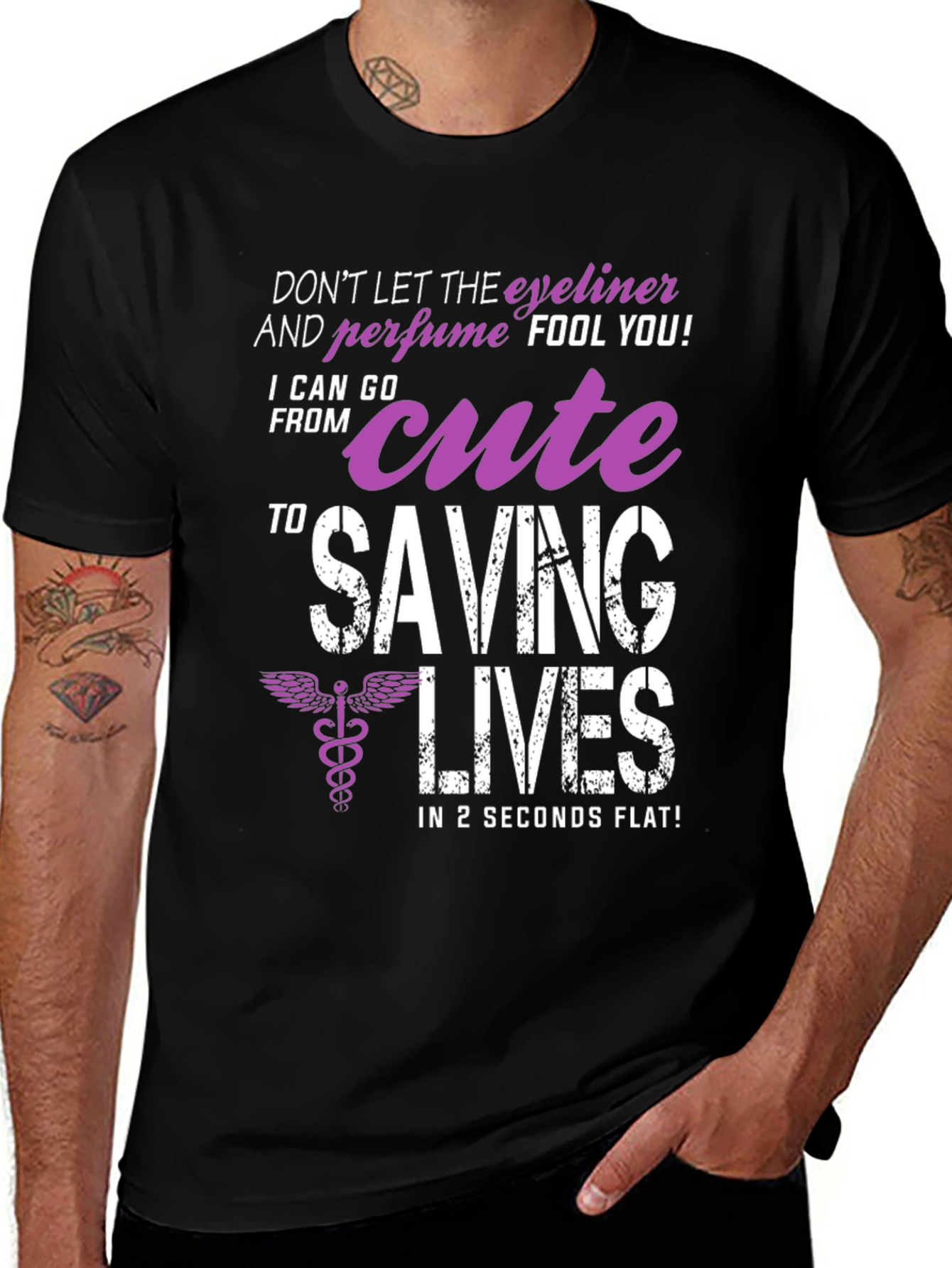 Variant 10 of Cute to Saving Lives Graphic T-Shirt