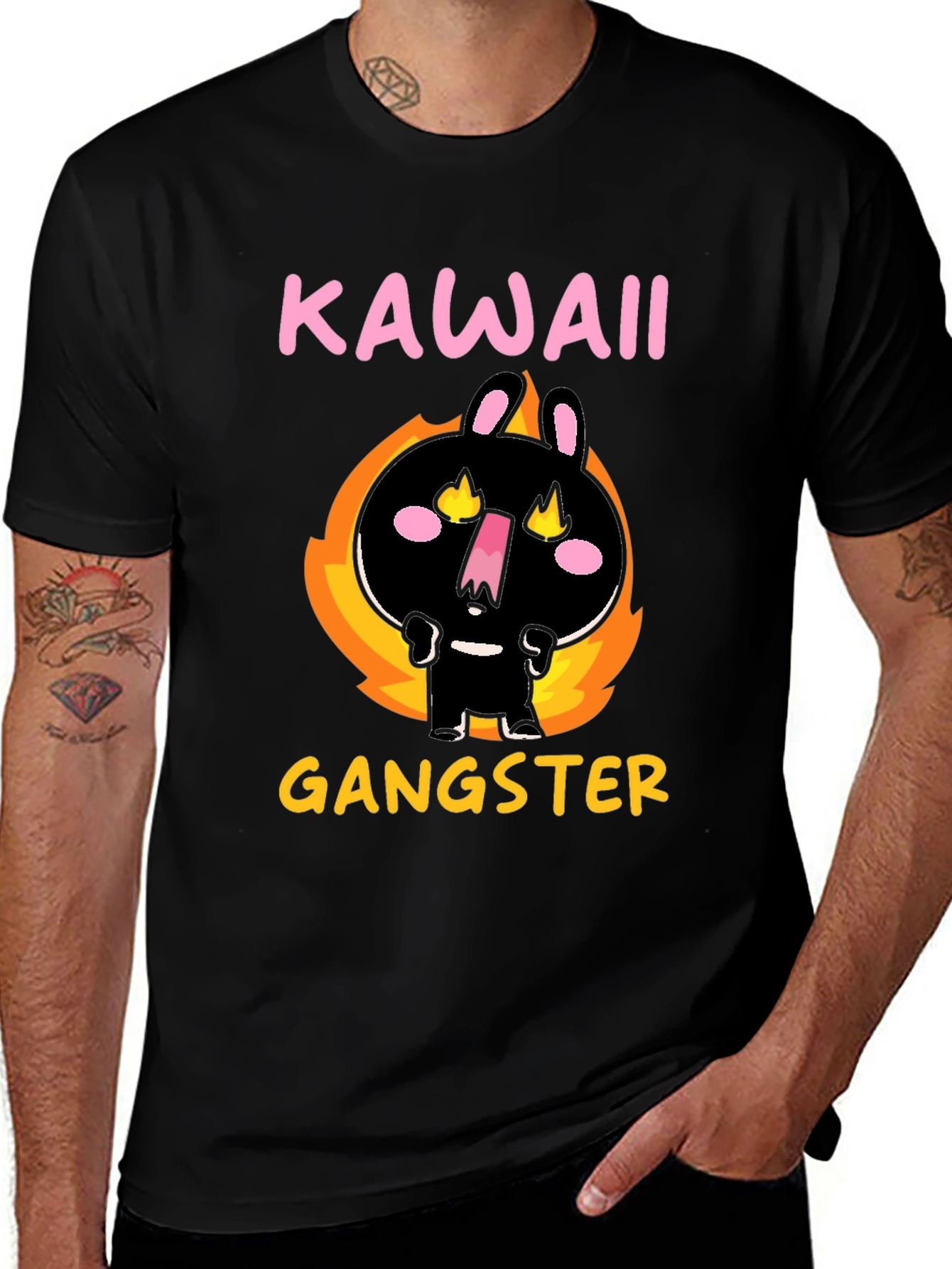 Kawaii Gangster Graphic T-Shirt
