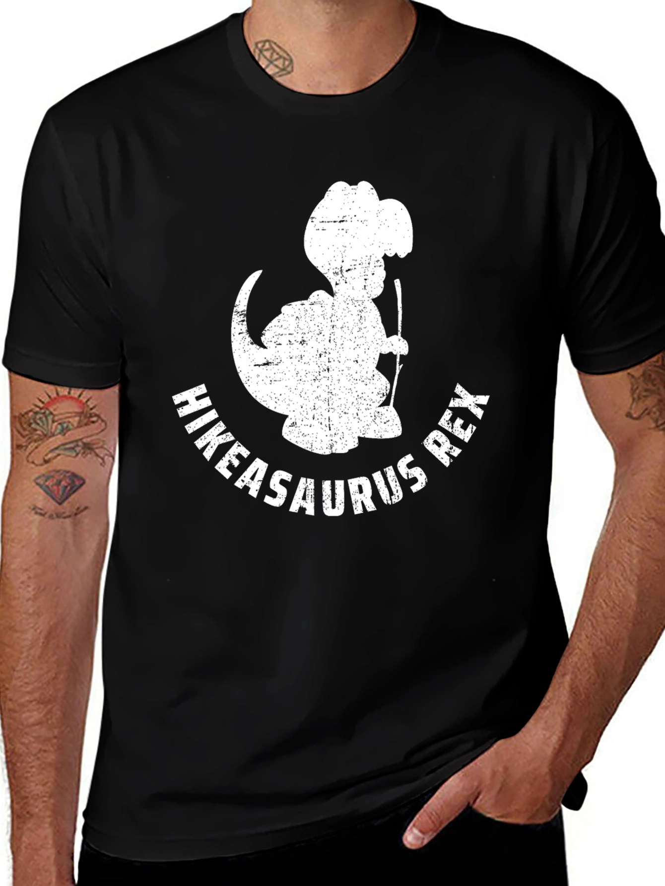 Hikeasaurus Rex T-Shirt - Dinosaur Hiking Tee
