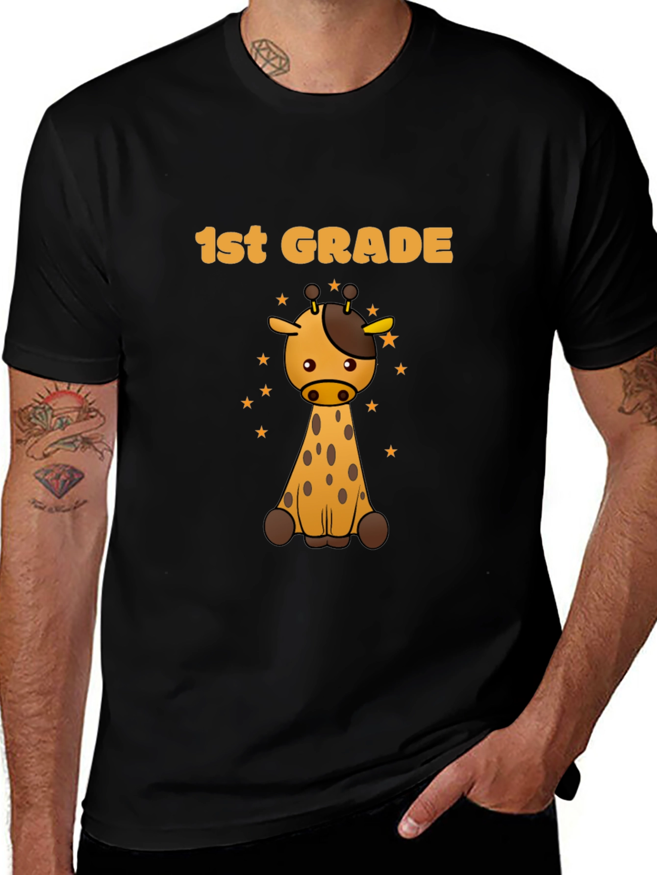 Variant 18 of Cute 1st Grade Giraffe Kids T-Shirt
