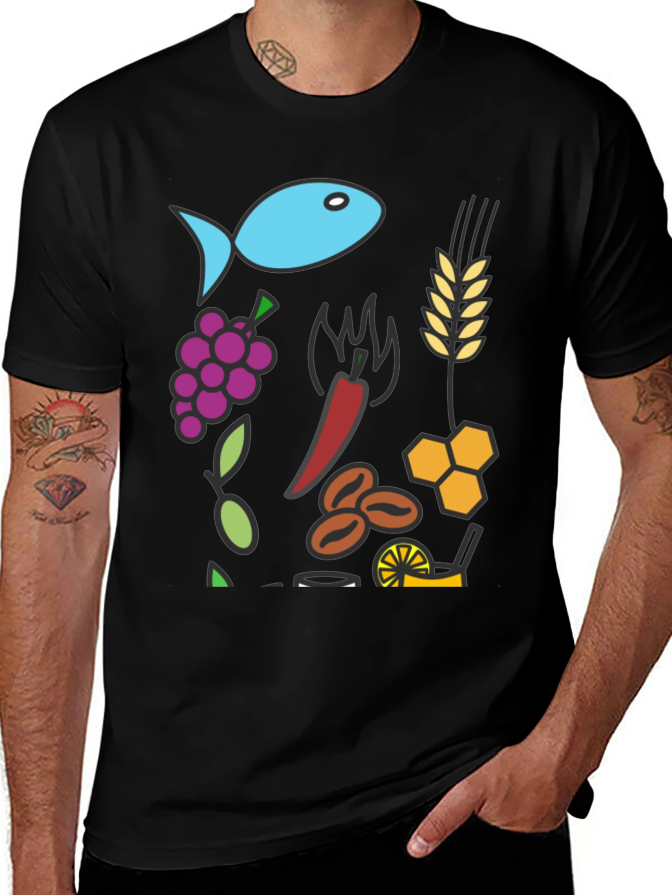 Variant 25 of Foodie Graphic Tee - Unique Culinary Design T-Shirt