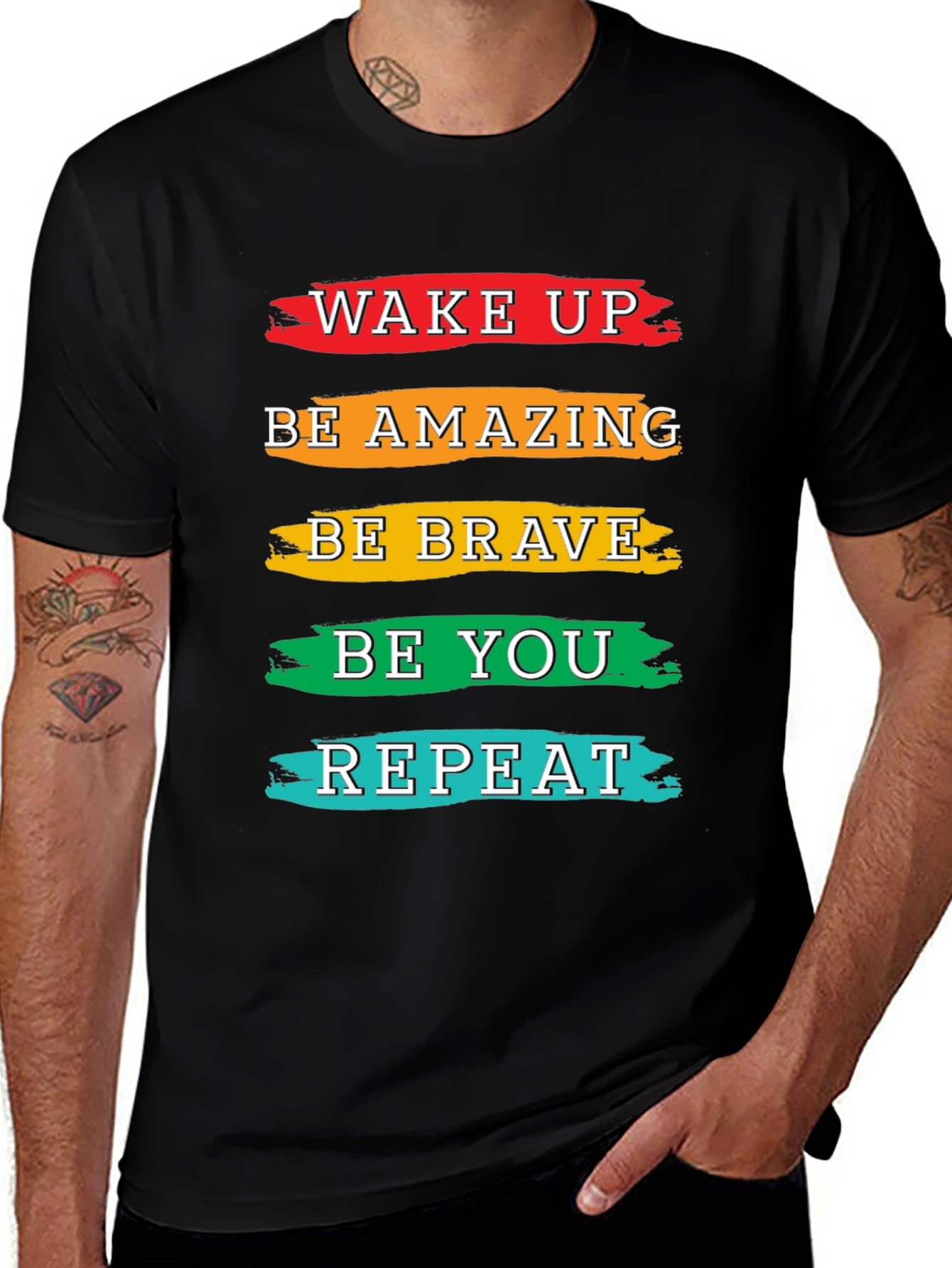 Variant 2 of Inspirational T-Shirt: Wake Up, Be Amazing