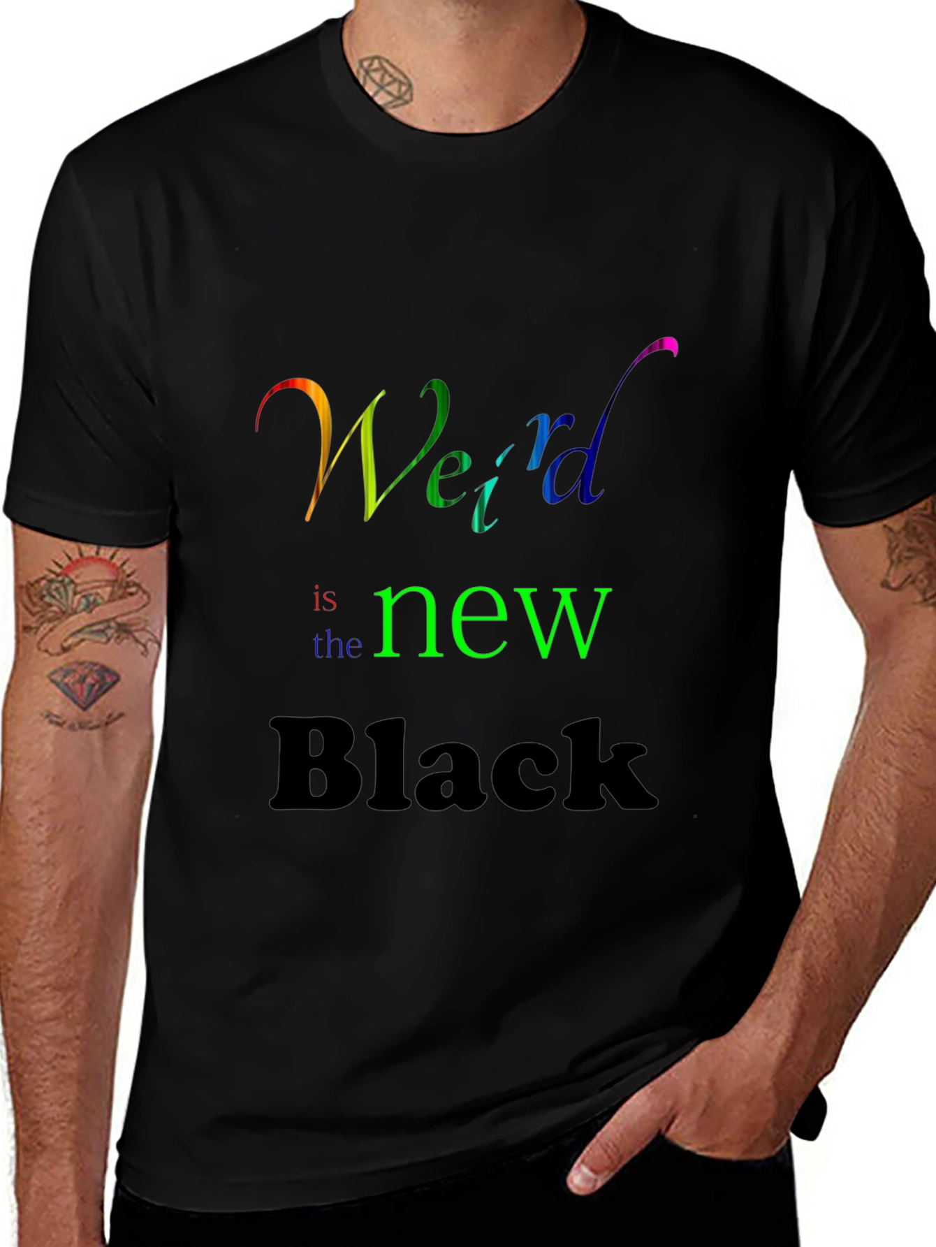 Variant 17 of Weird is the New Black Tee