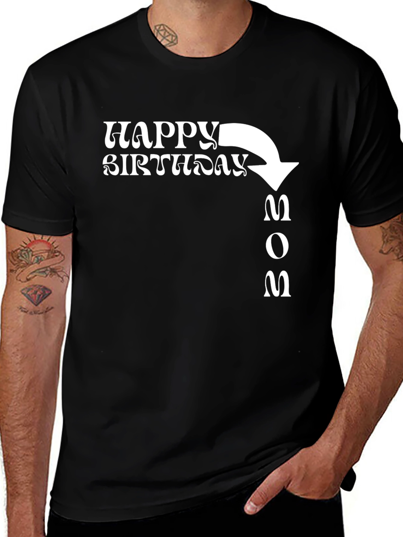 Variant 9 of Happy Birthday Mom T-Shirt - Novelty Graphic Tee