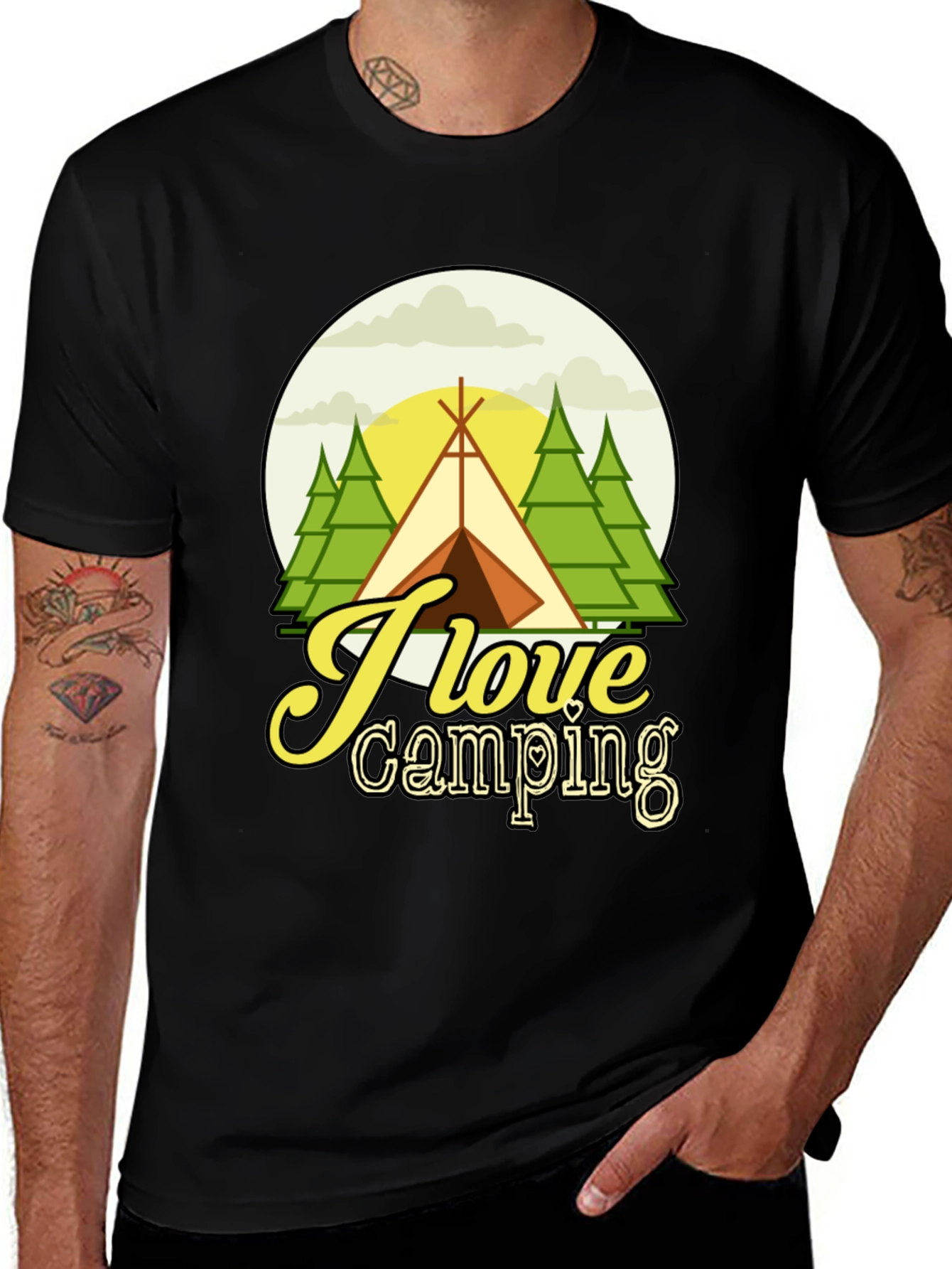 Variant 30 of I Love Camping T-Shirt - Nature Adventure Tee