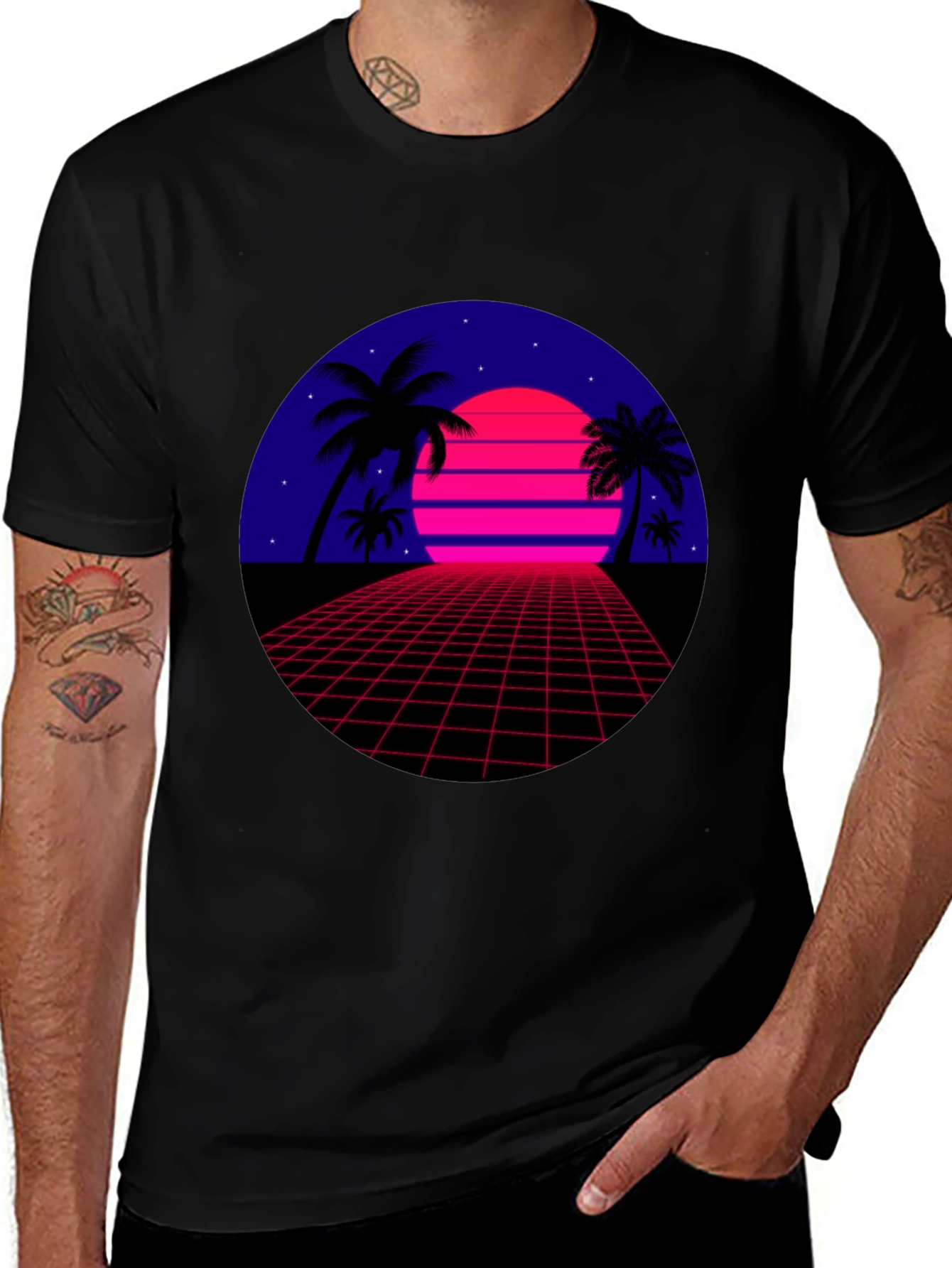 Variant 8 of Retro Sunset T-Shirt