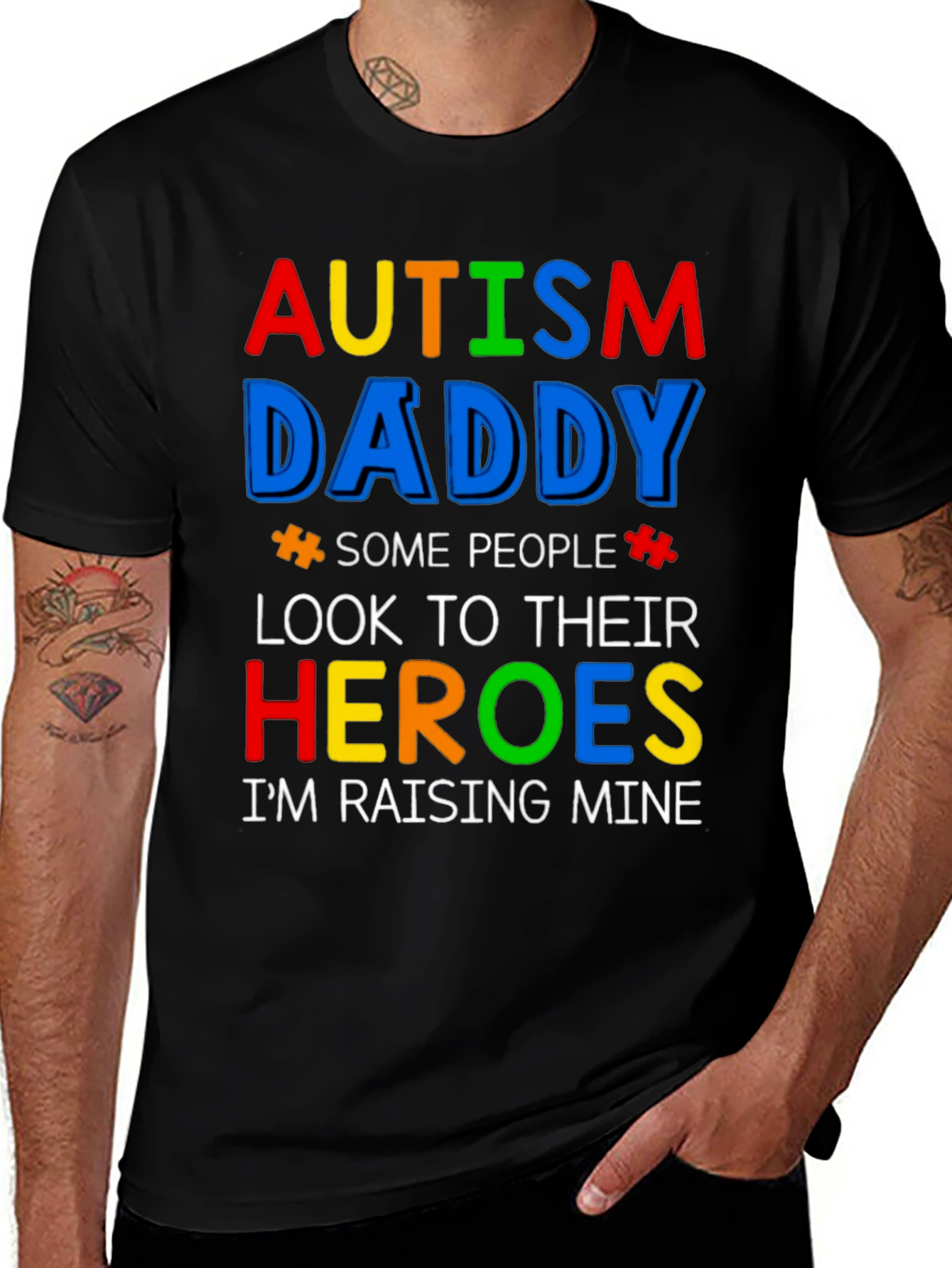 Autism Daddy Hero T-Shirt