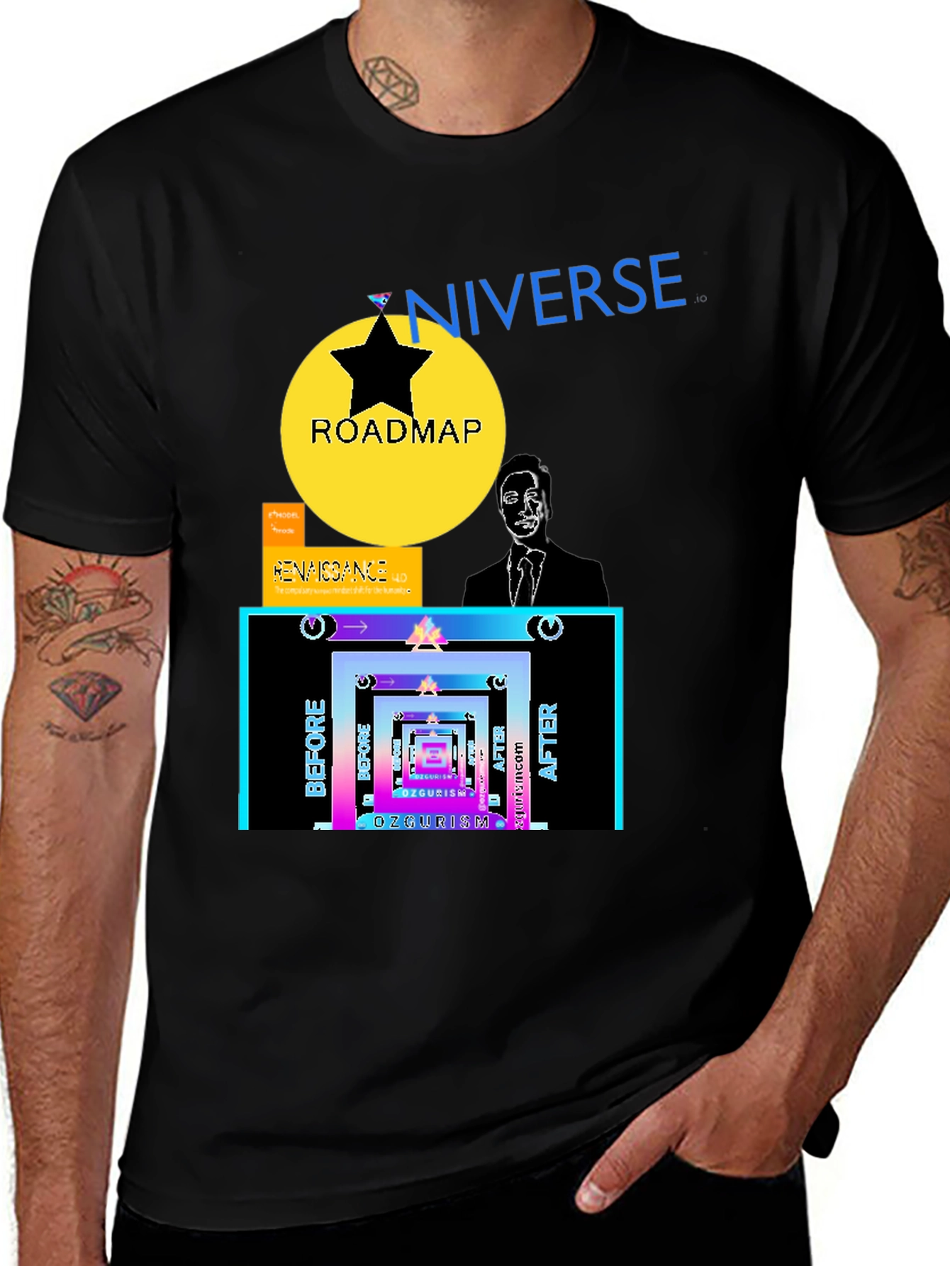 Variant 6 of Universe Roadmap Graphic Tee