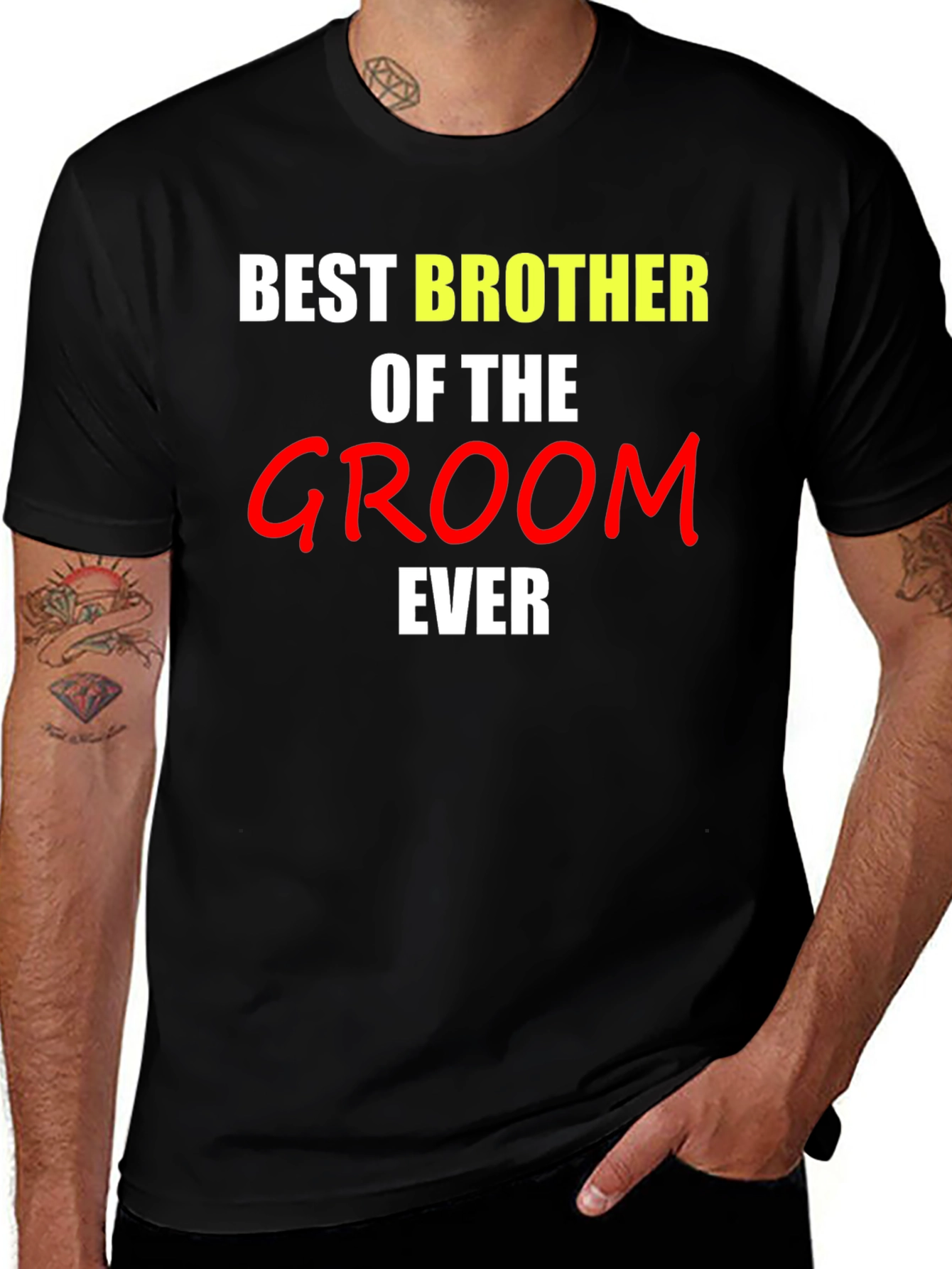 Variant 20 of Best Brother of the Groom Ever T-Shirt