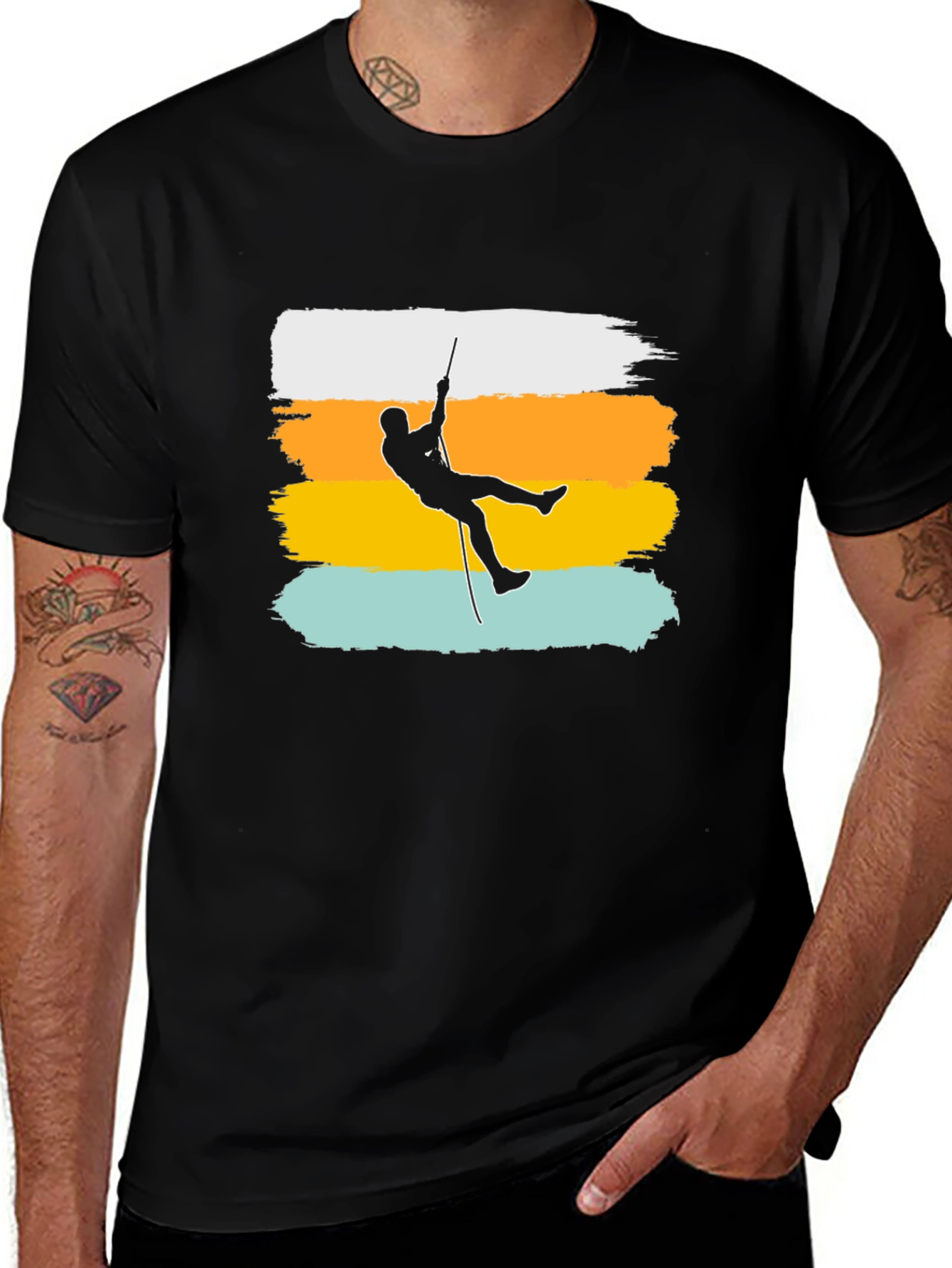 Variant 8 of Climbing Silhouette Graphic Tee - Adventure Ready!