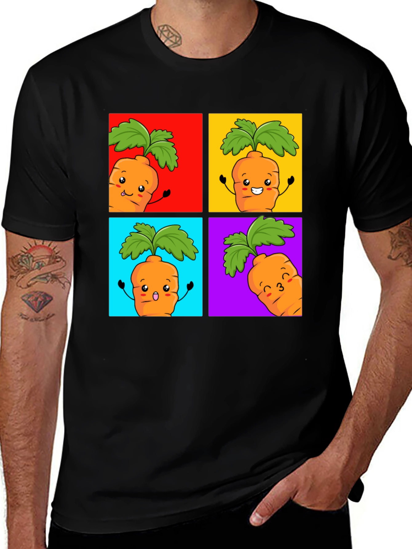 Variant 22 of Carrot Pop Art Graphic Tee