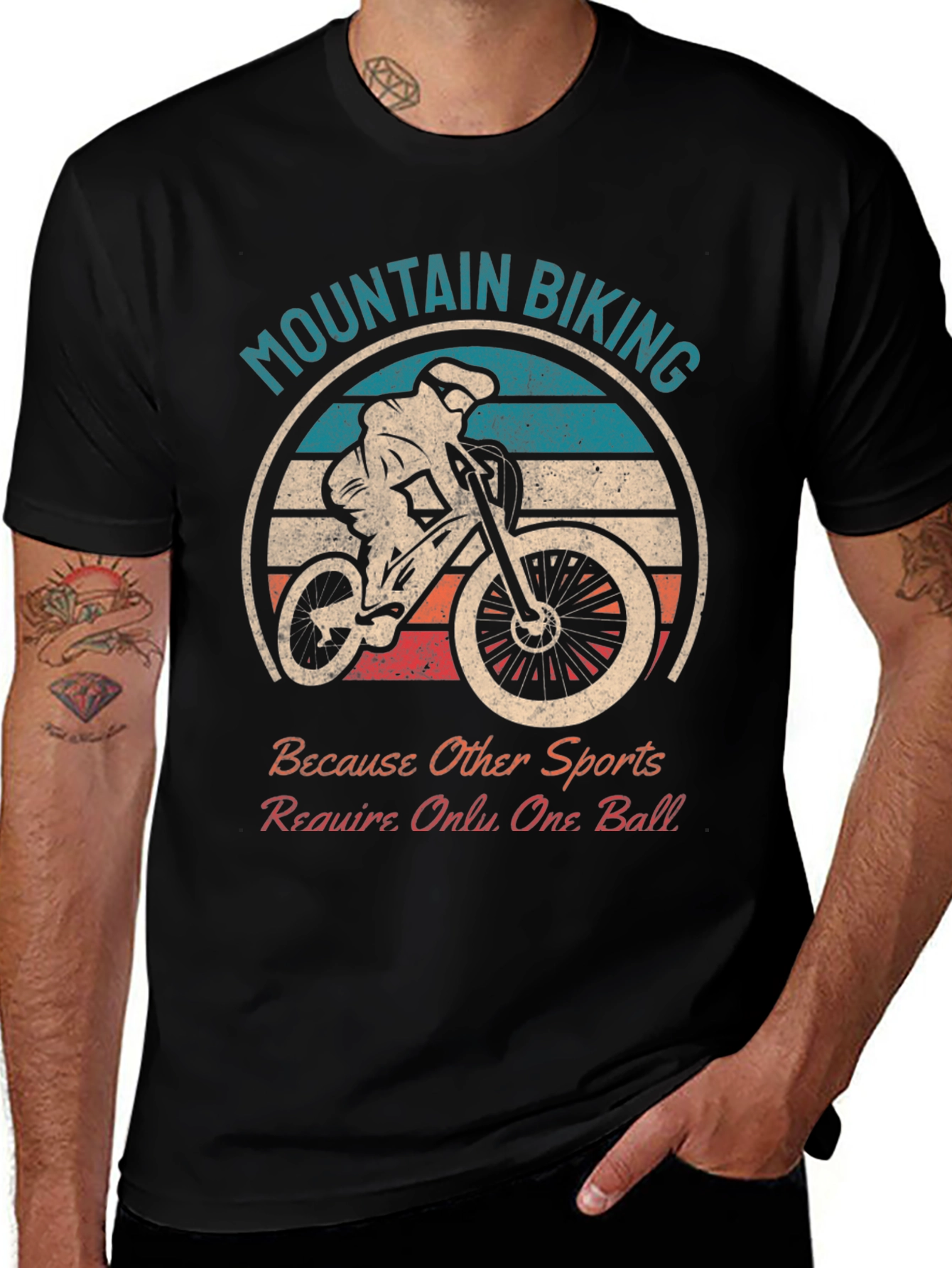 Variant 18 of Mountain Biking T-Shirt: Other Sports One Ball
