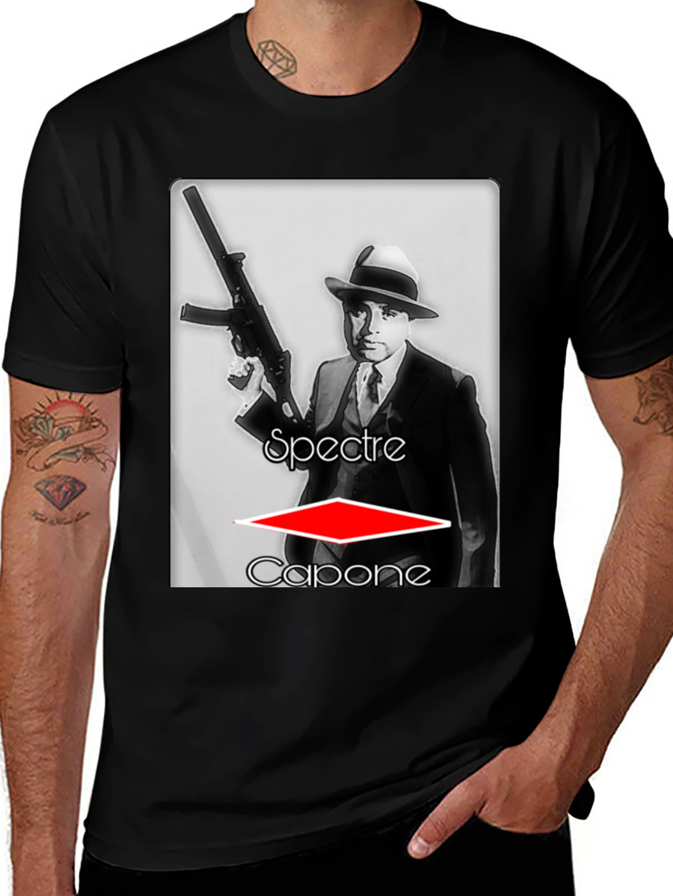 Variant 16 of Spectre Capone Black T-Shirt