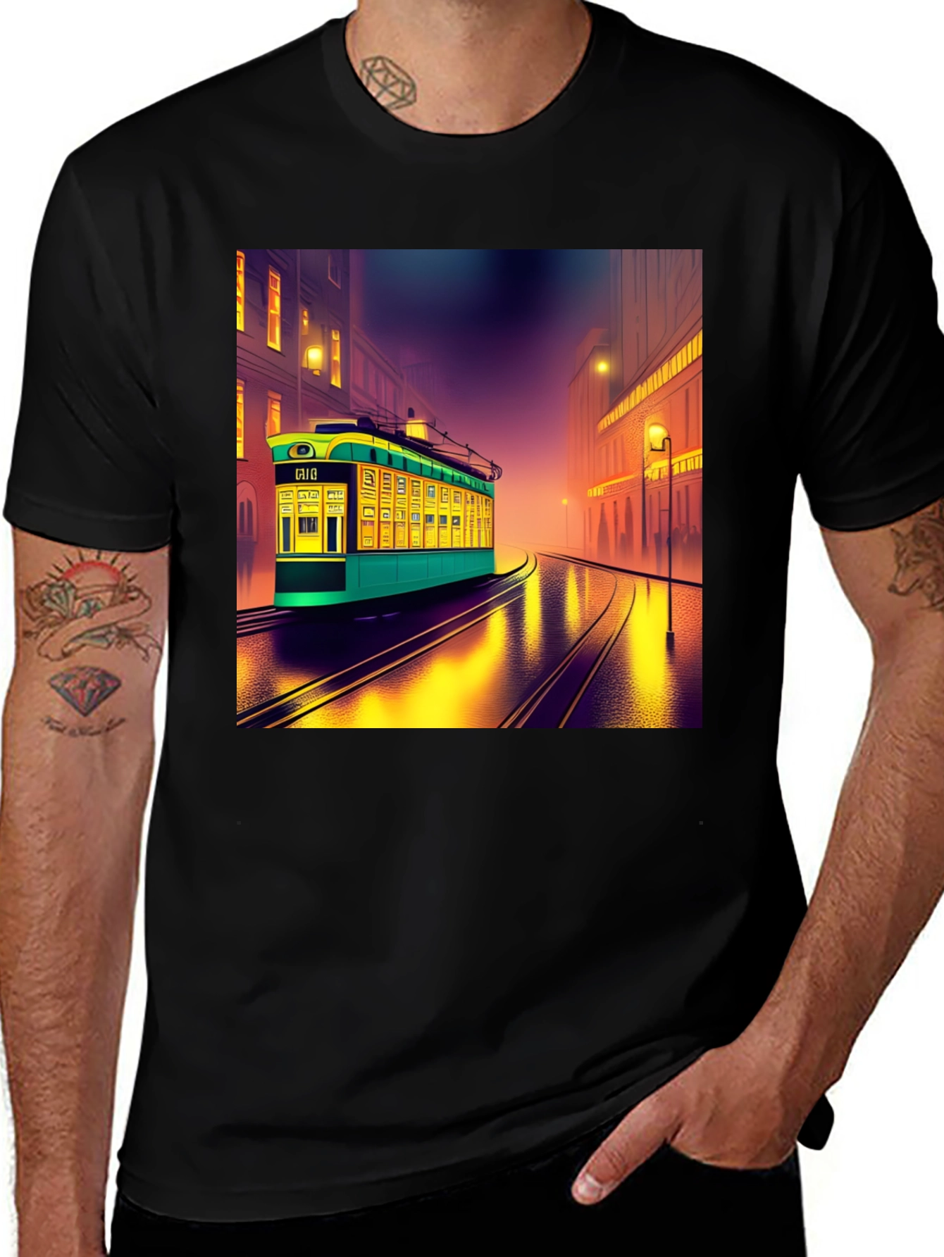 Variant 8 of Retro City Trolley Graphic Tee