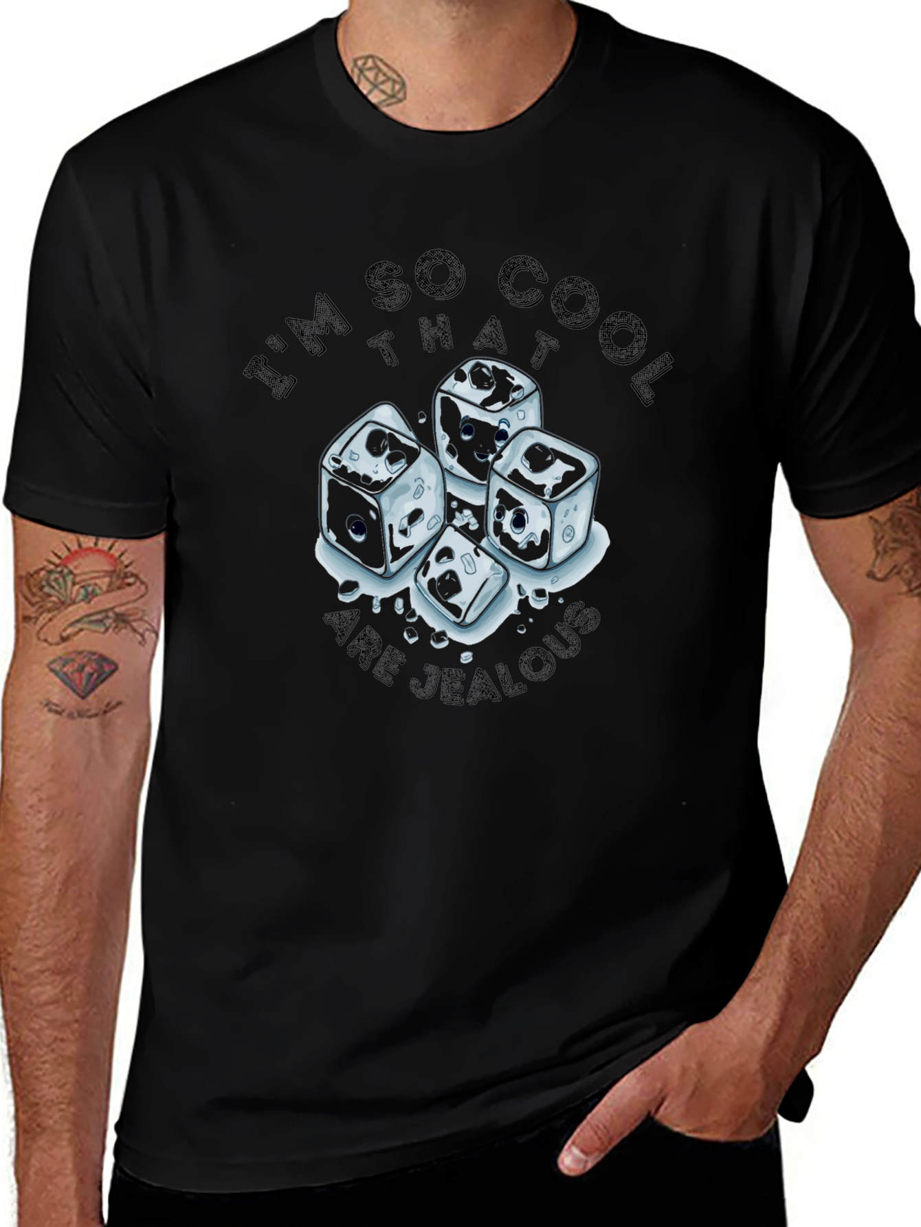 Variant 20 of Cool Ice Cube Graphic Tee - Funny T-Shirt