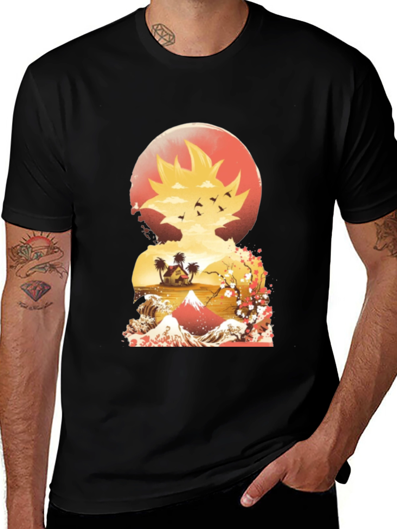 Variant 12 of Sunrise Silhouette Graphic Tee