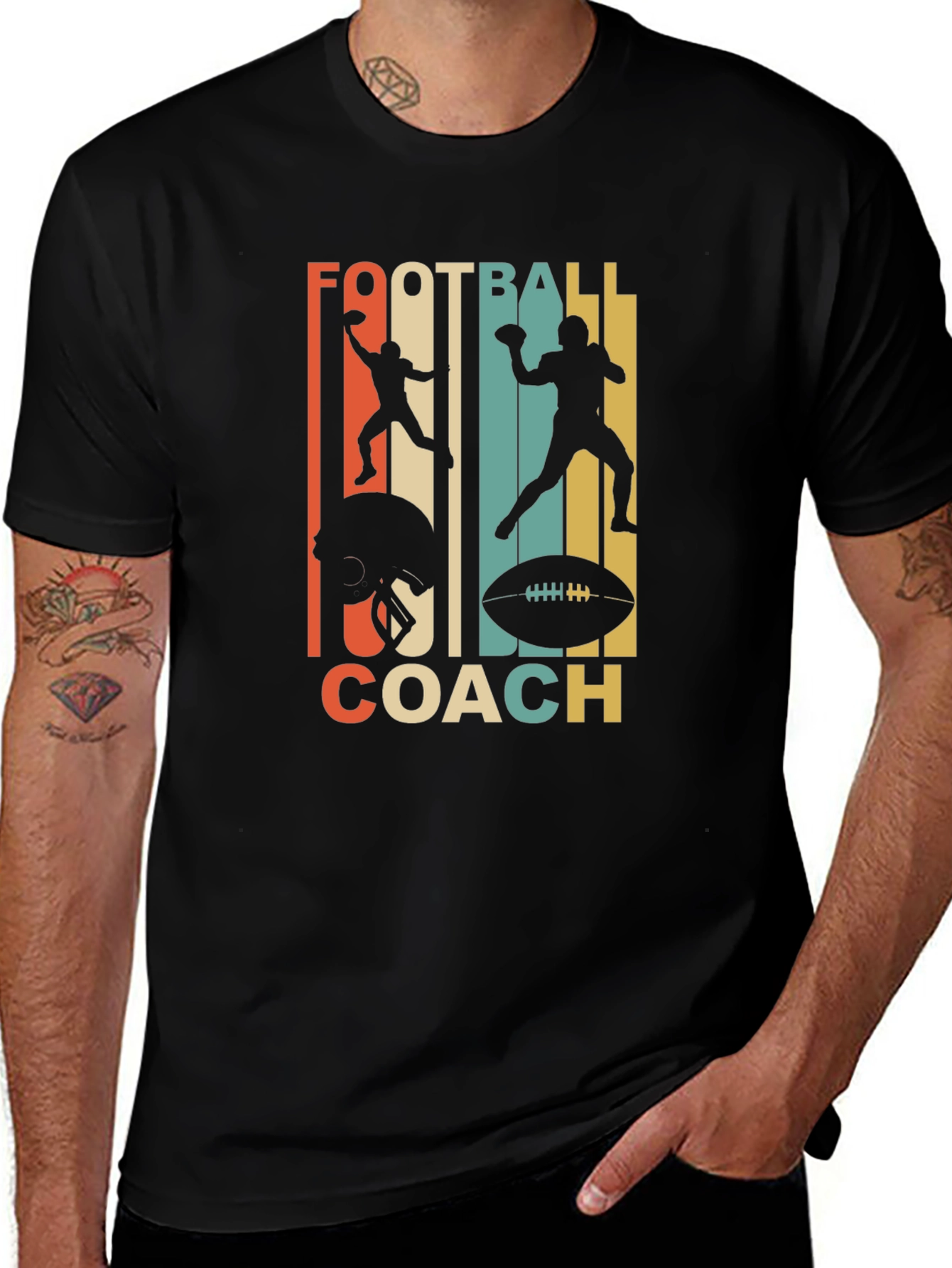 Variant 30 of Football Coach Retro T-Shirt