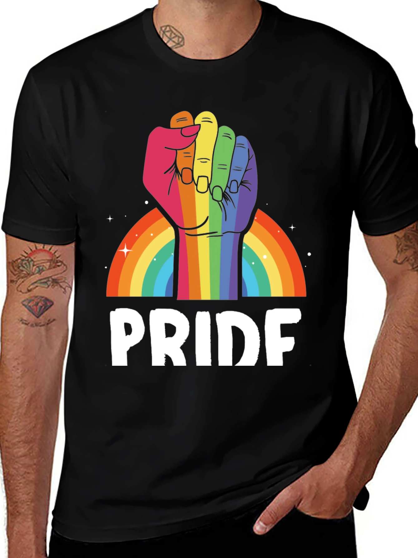 Variant 22 of Pride Rainbow Fist T-Shirt