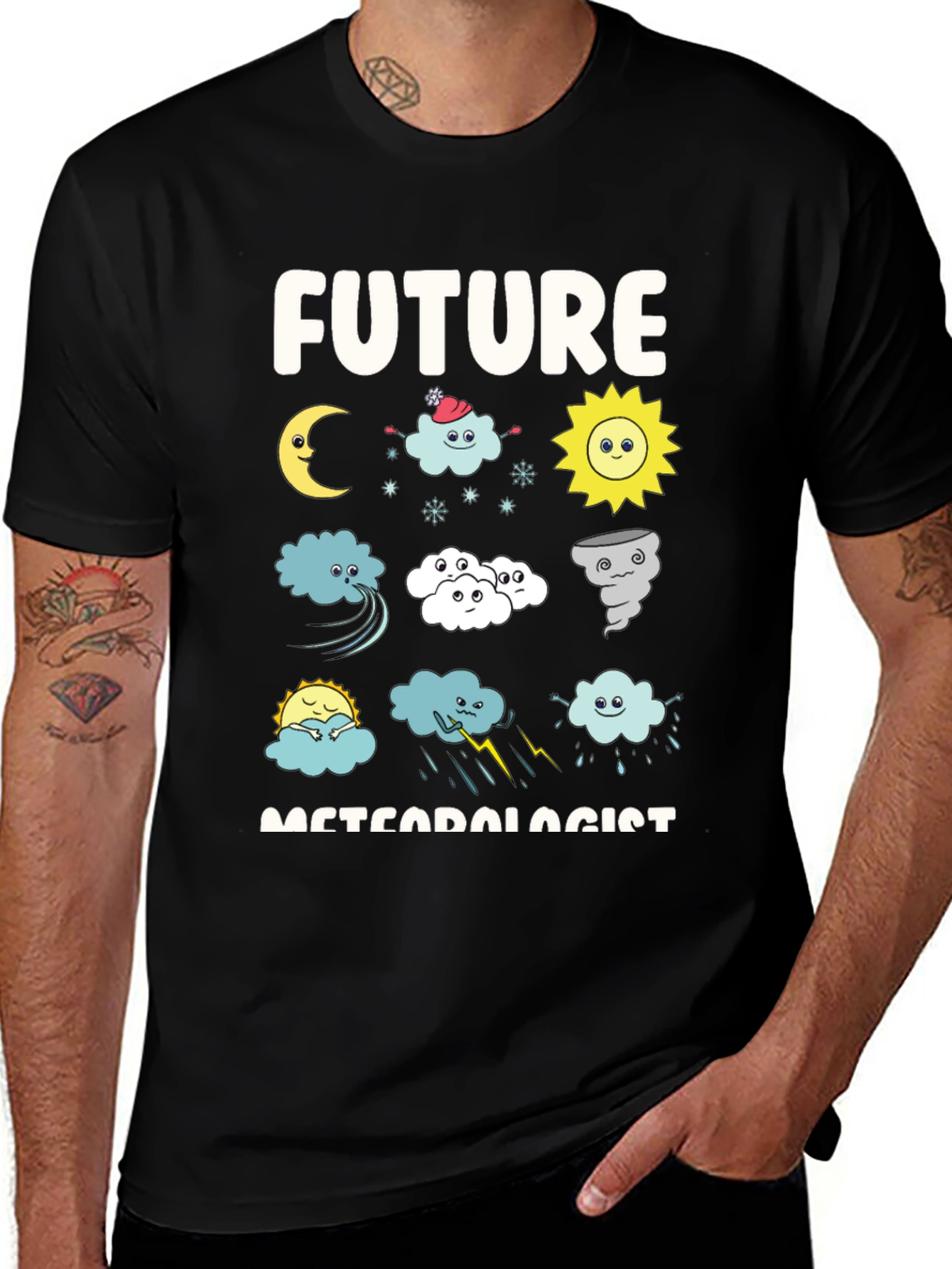 Future Meteorologist T-Shirt - Weather Pattern Design