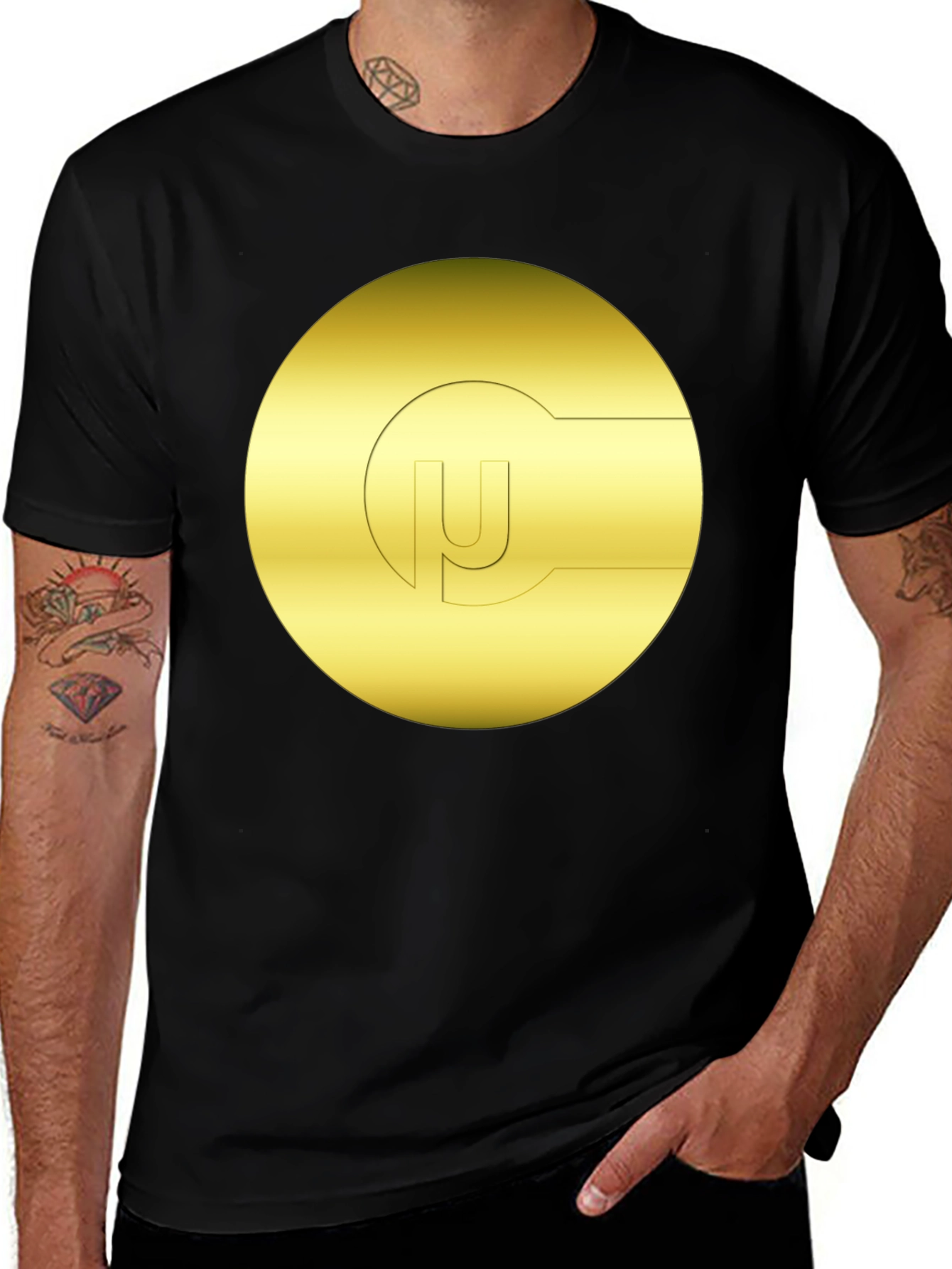 Variant 18 of Golden Symbol Black T-Shirt