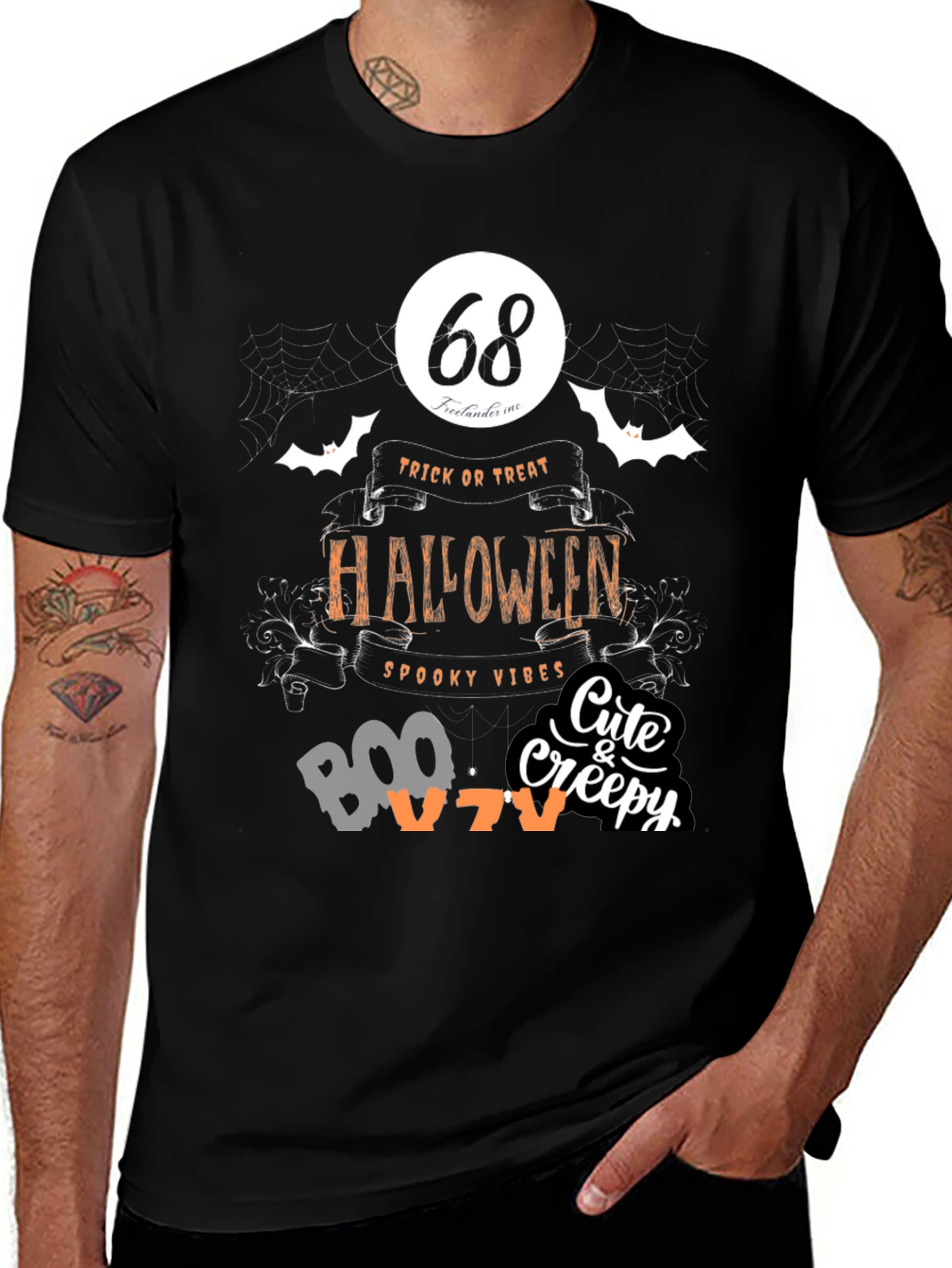 Halloween Spooky Vibes Graphic Tee