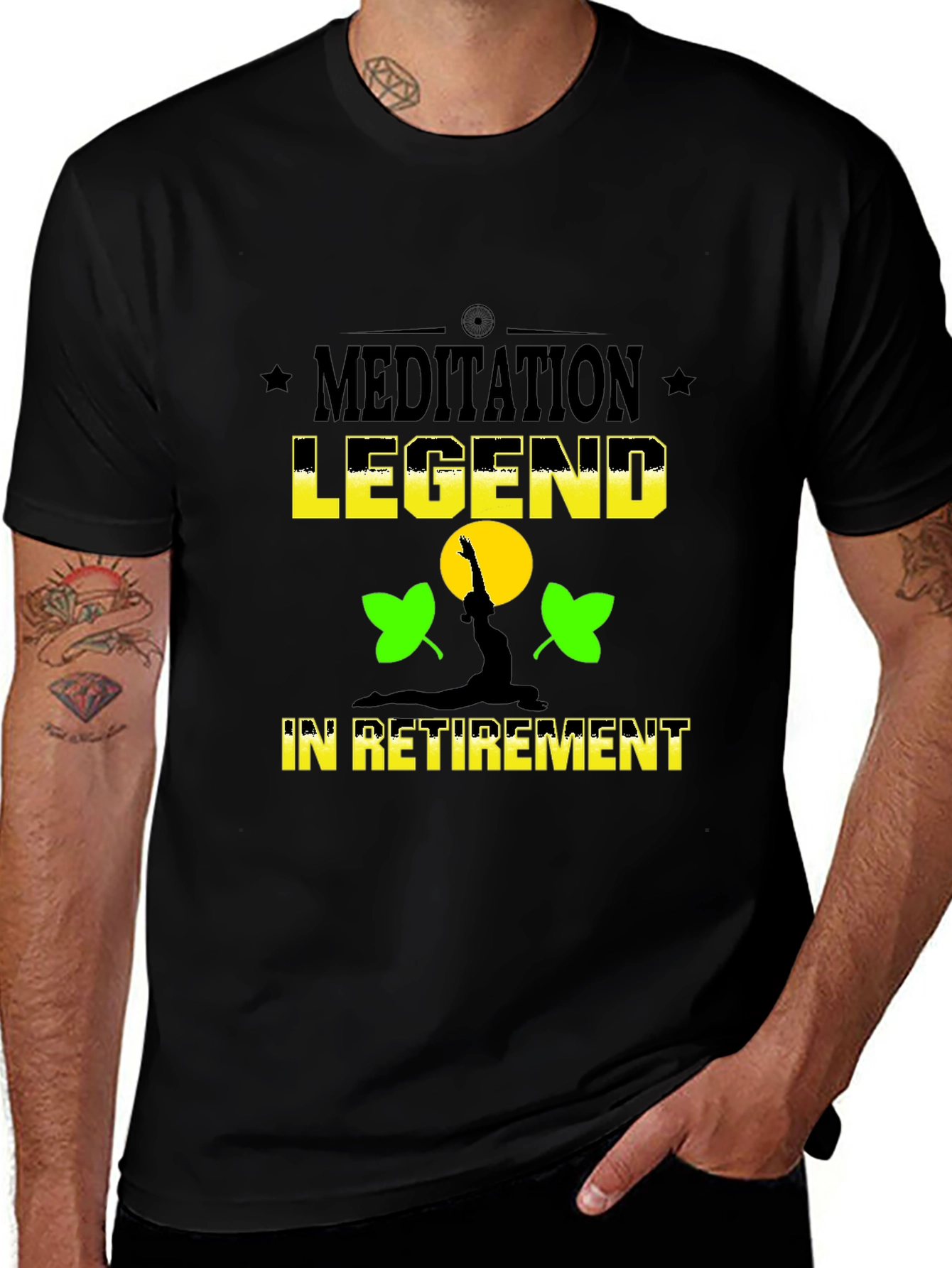 Variant 6 of Meditation Legend Retirement T-Shirt - Relax in Style!