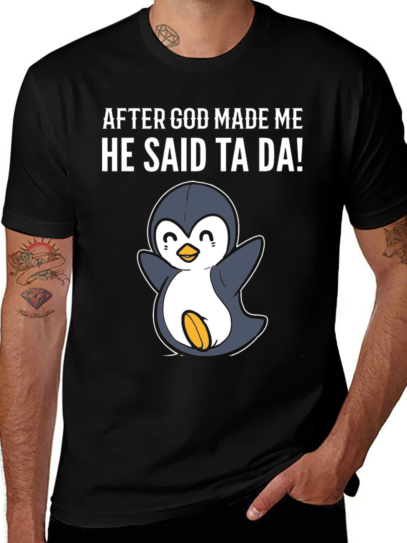 Variant 28 of Funny Penguin Graphic T-Shirt