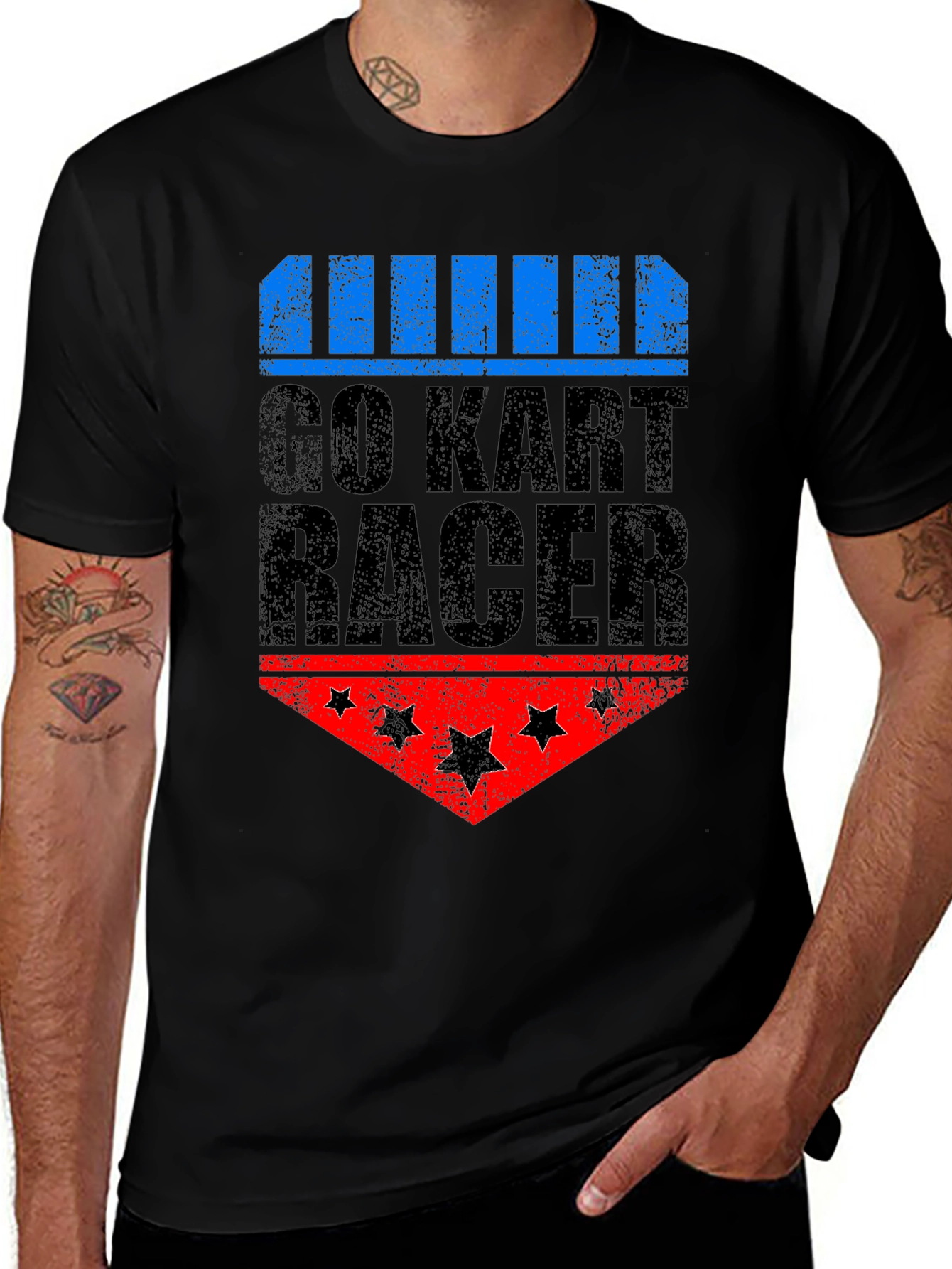 Variant 6 of Go Kart Racer Graphic T-Shirt - Cool Racing Tee