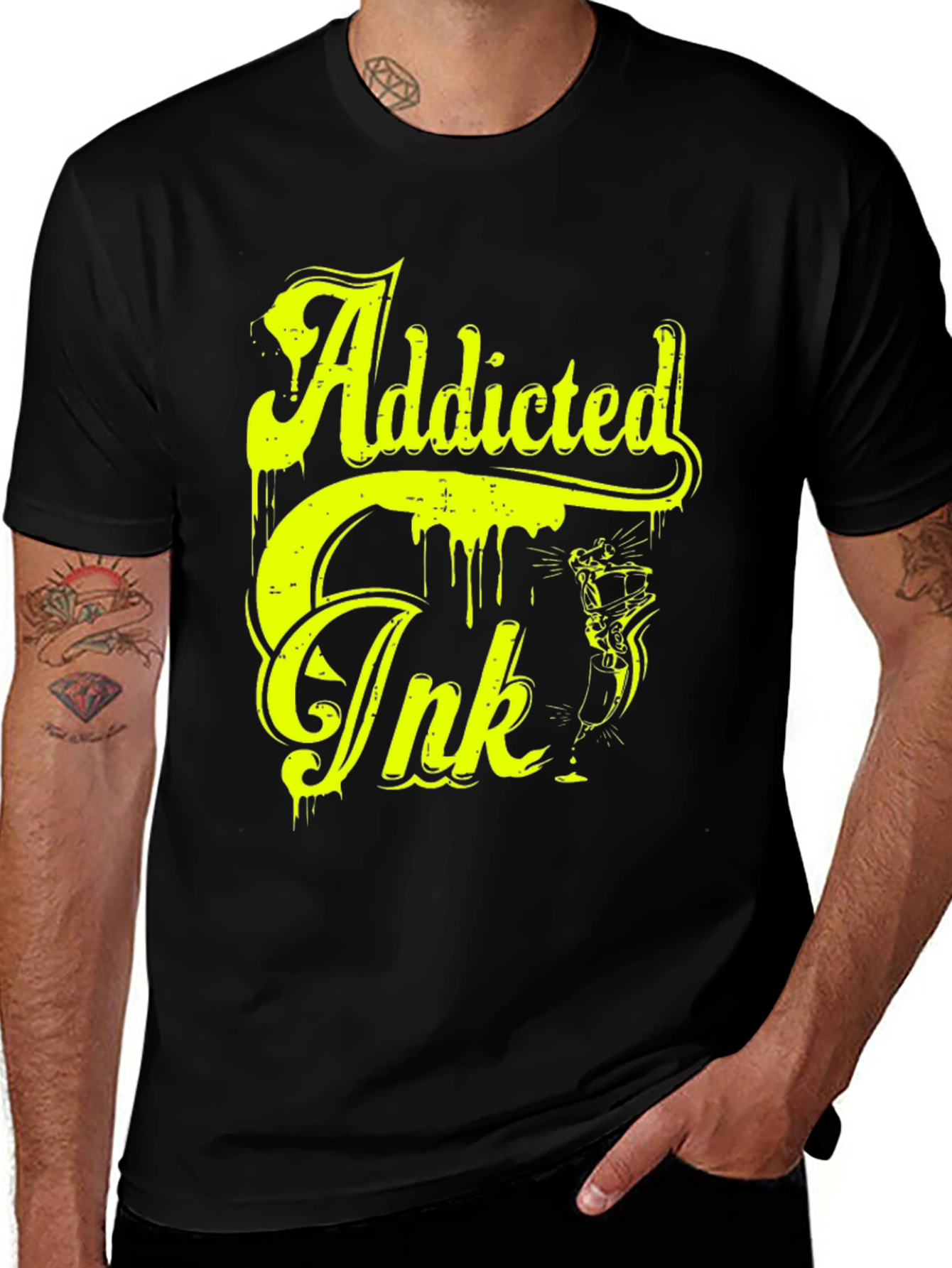 Variant 20 of Addicted Ink Graphic T-Shirt - Bold Statement Tee