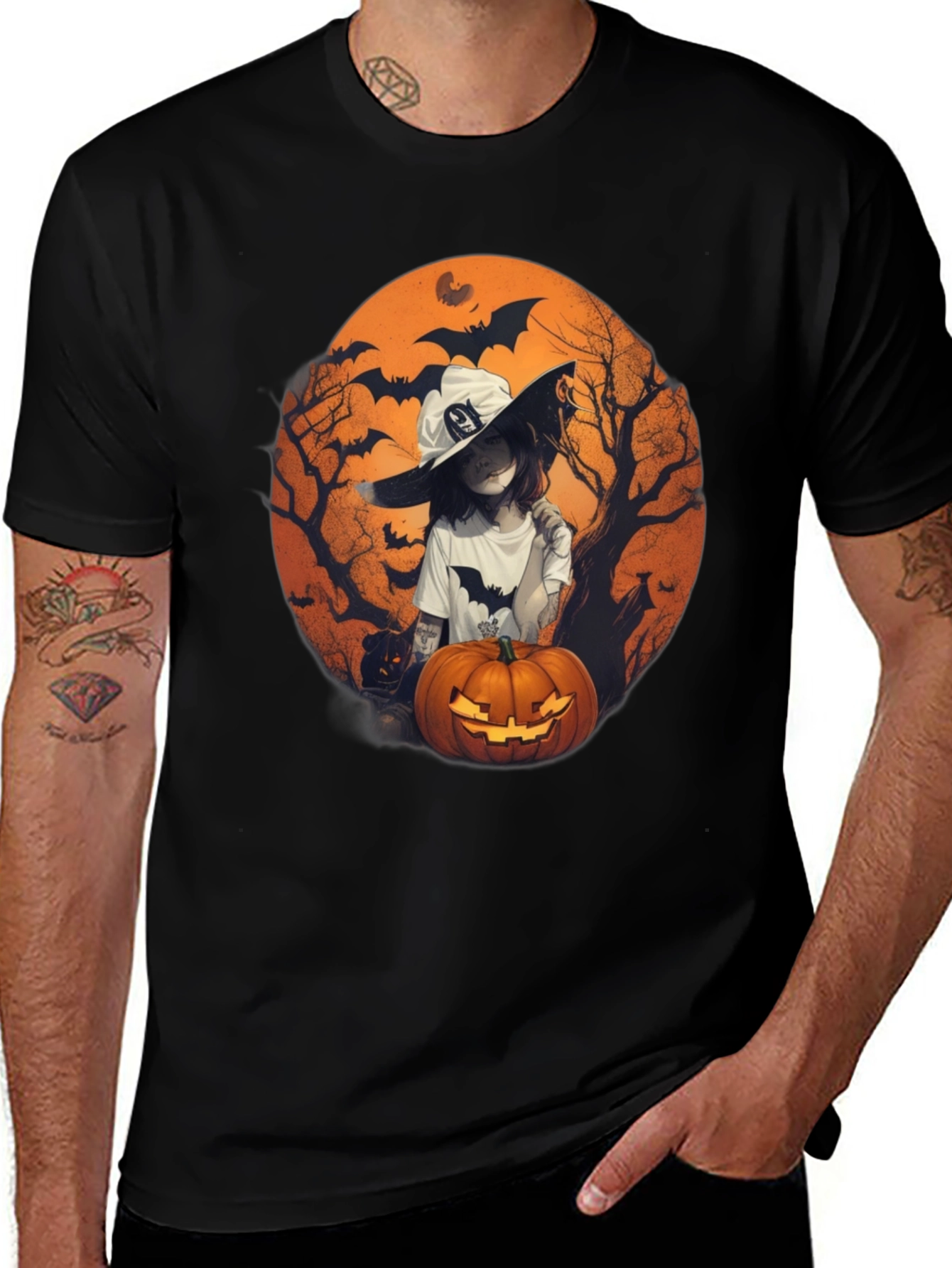 Halloween Witch Pumpkin T-Shirt
