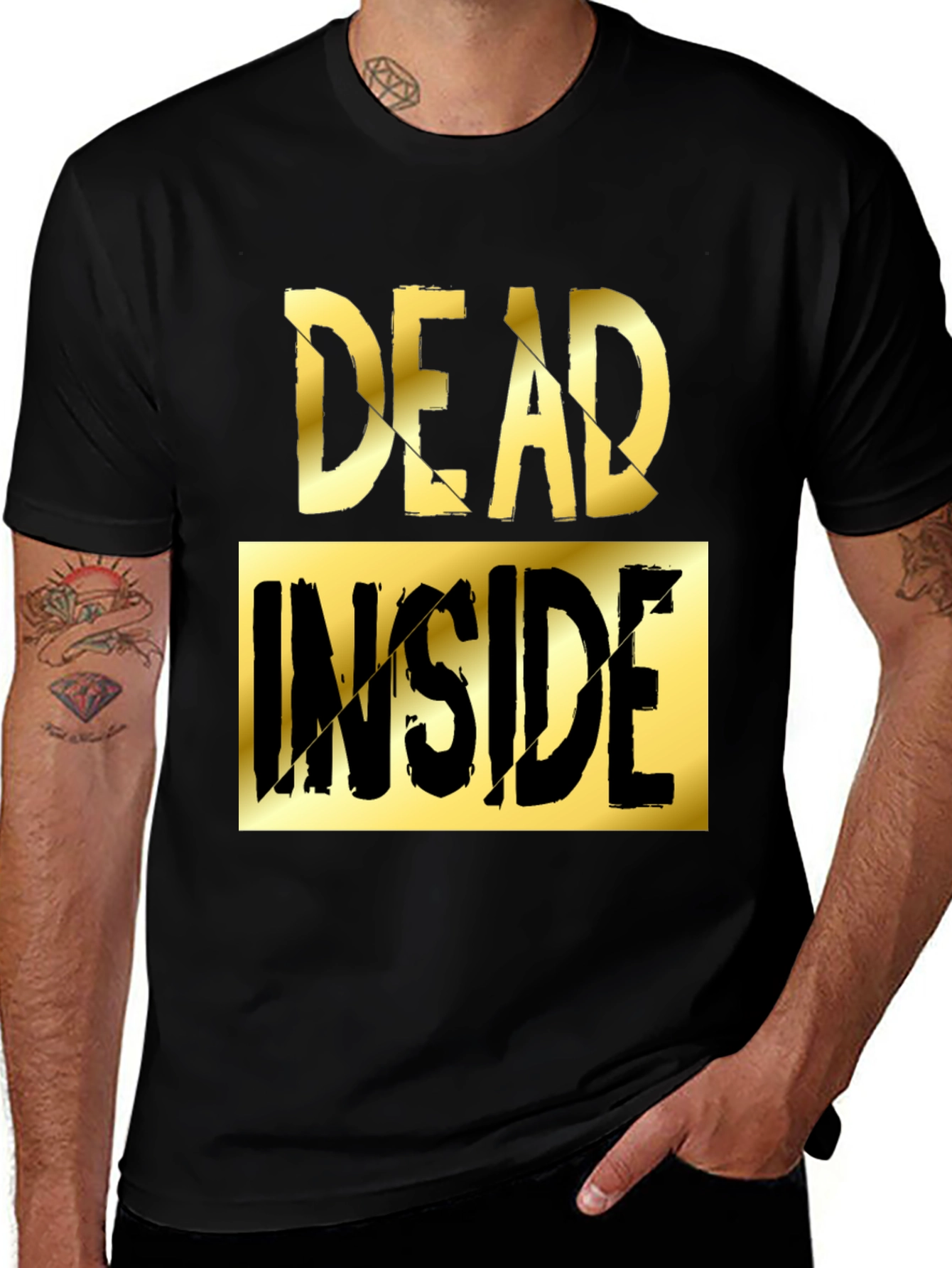 Variant 14 of Dead Inside Graphic Tee - Men's Novelty T-Shirt