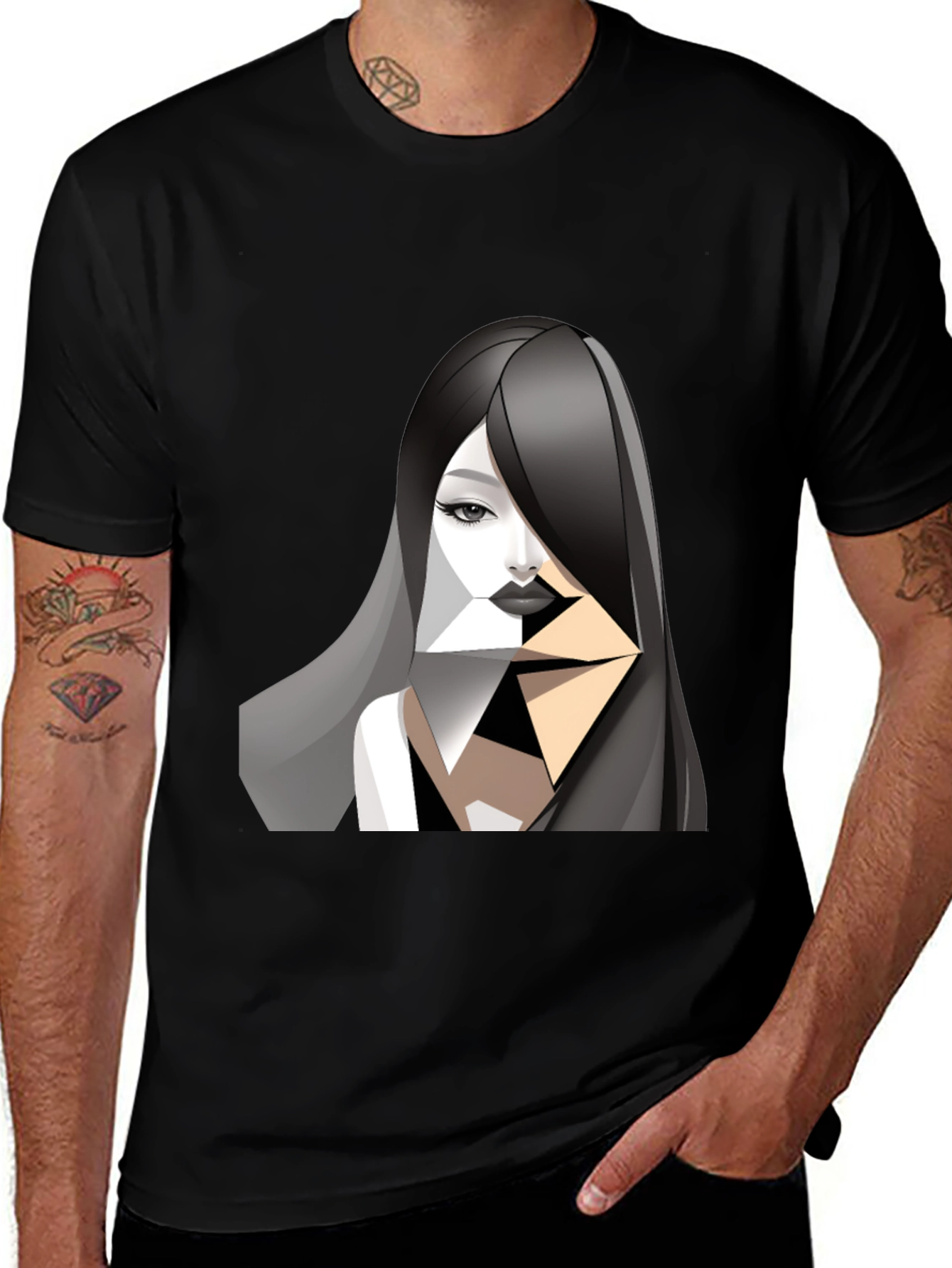 Variant 12 of Abstract Woman Graphic Tee - Stylish Unisex T-Shirt