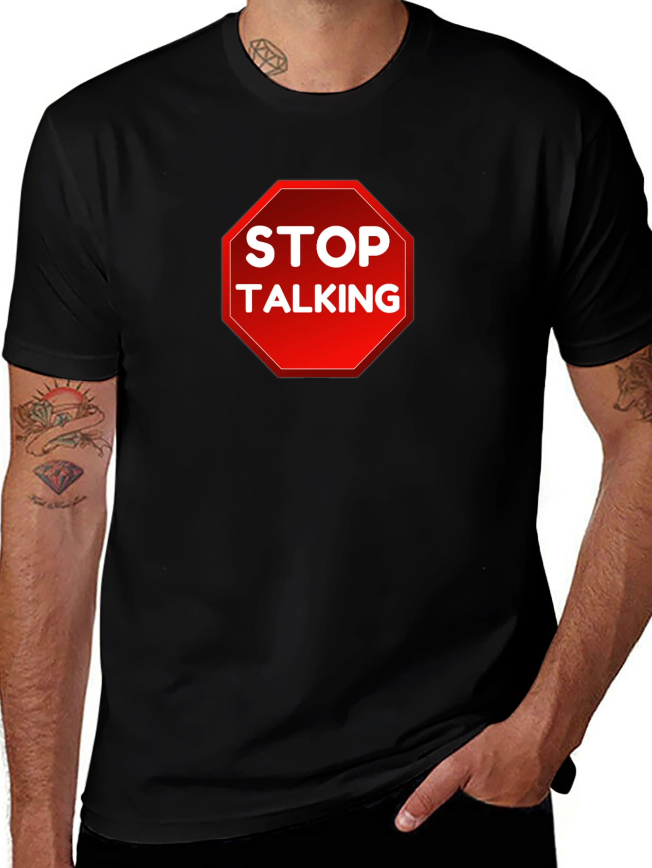 Variant 24 of Stop Talking T-Shirt - Funny Sarcastic Tee
